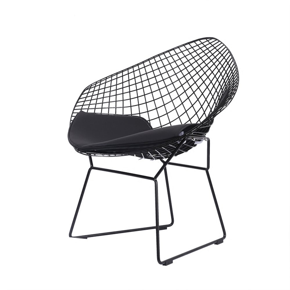 Modern European Style Metal Chair and Table Set - Indoor & Outdoor Furniture for Patio, Garden, and Dining Room - Durable & Stylish Home Decor