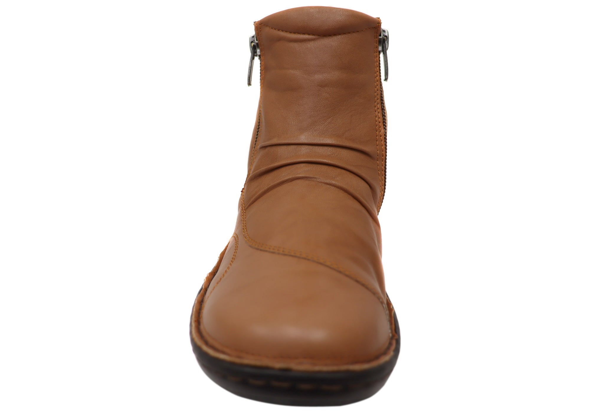 Orizonte Talun Women's European Comfortable Leather Ankle Boots - Stylish & Soft for Walking, Work & Casual Outfits