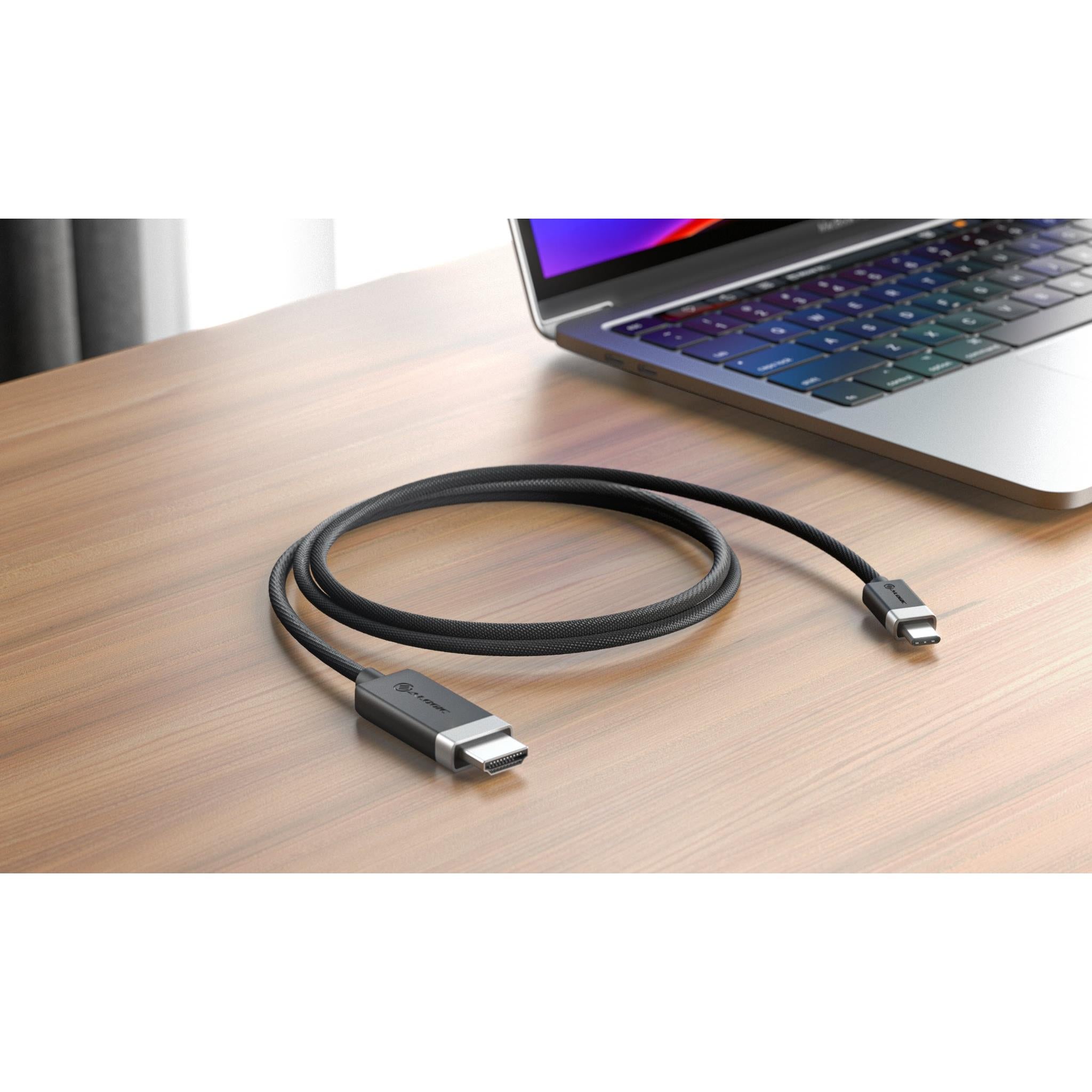 Alogic Fusion USB C to HDMI Cable 1m - 4K 60Hz High-Speed Video & Audio Transmission for MacBook, iPad, Samsung - Perfect for Home Theater, Office Presentations & Gaming