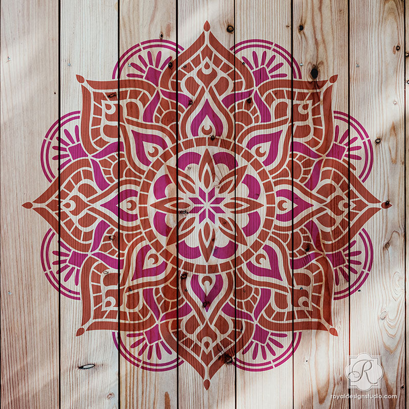 Prajna Mandala Stencil - Sacred Buddhist Art Drawing Tool for Meditation & Home Decoration | Perfect for Yoga Studios, Spiritual Spaces & DIY Craft Projects
