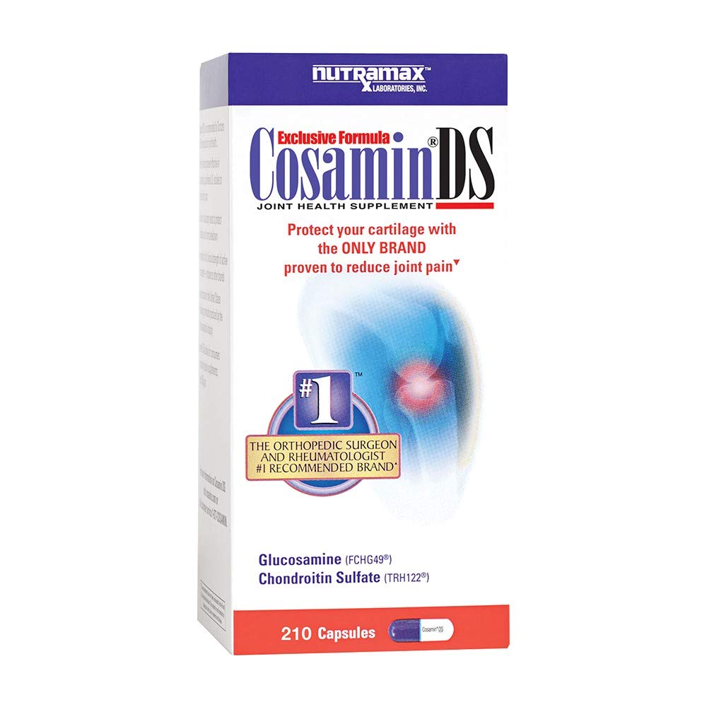 Cosamin DS Joint Health Supplement Capsules - 210 Count (Pack of 4) | Glucosamine & Chondroitin for Joint Pain Relief & Mobility Support | Ideal for Active Adults, Athletes & Seniors