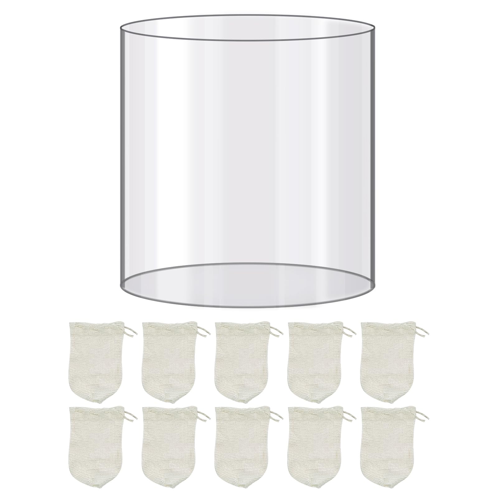 10-Pack Coleman Lantern Mantles & Replacement Glass Globe - Compatible with Propane & Fueled Lanterns - Durable Reusable Camping Accessories for Hiking, Backpacking & Outdoor Adventures - Perfect for Night Fishing, Emergency Lighting & Power Outages