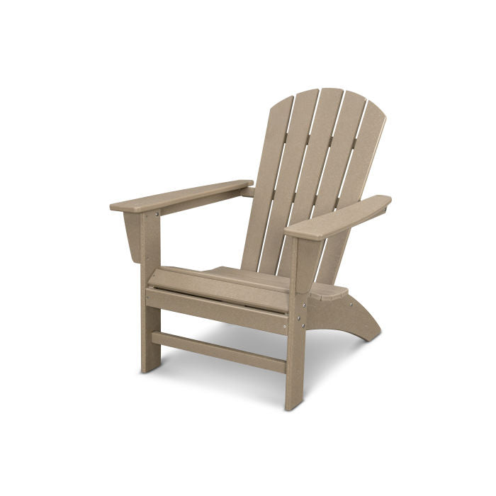 Durable POLYWOOD Nautical Adirondack Chair - All-Weather Outdoor Furniture for Patio, Poolside & Beach Relaxation