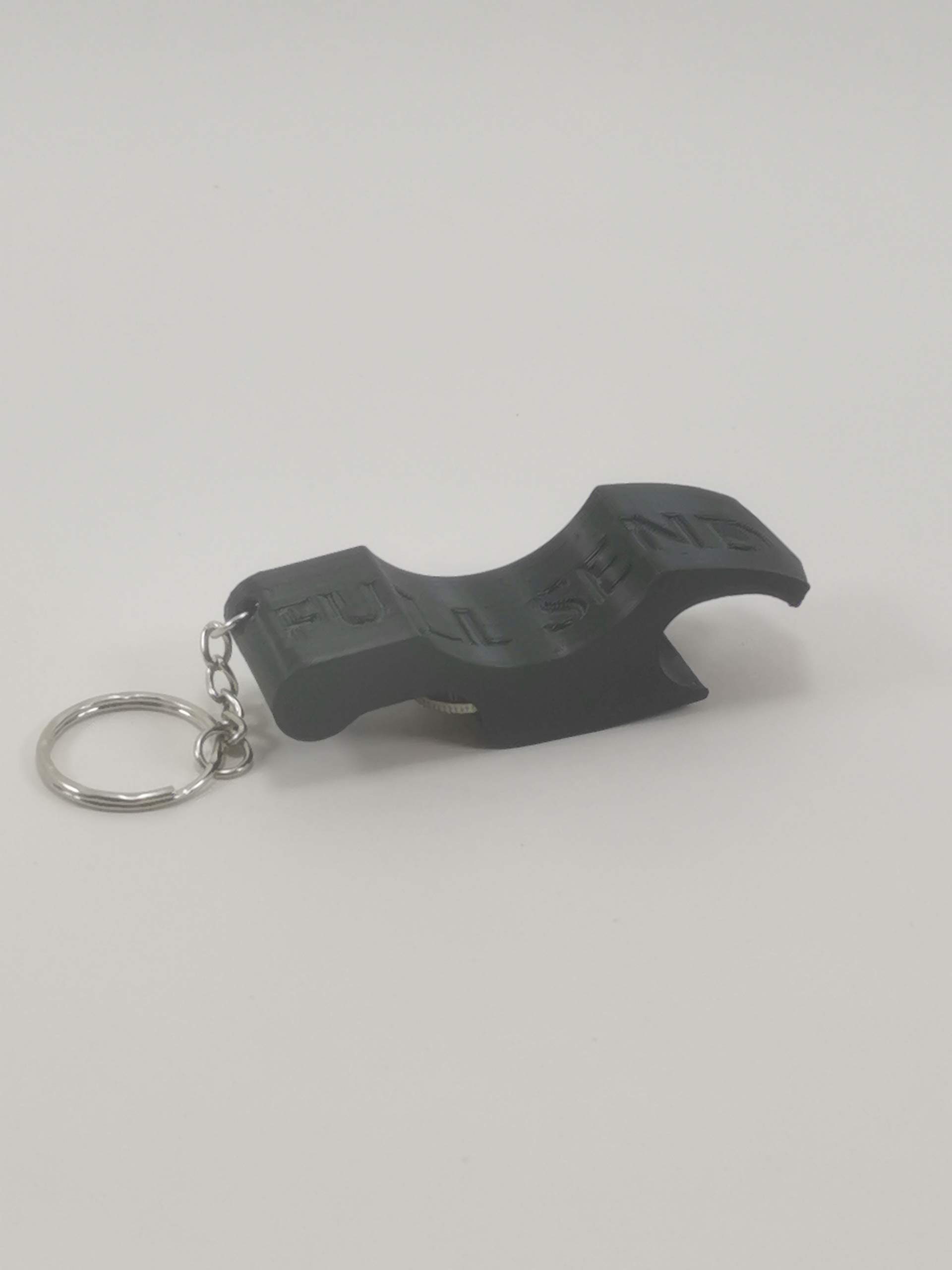 Shotgun Drinks Can and Bottle Opener Keyring - Black | Portable Bar Tool for Camping, Tailgating & Parties