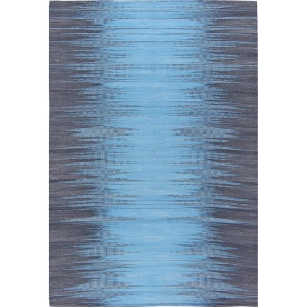 Modern Abstract Gradient Grey Blue Area Rug 4'x6' - Non-Slip Washable Indoor Outdoor Carpet for Living Room, Bedroom, Kitchen, Laundry Room - Home Décor Floor Mat for Cozy Spaces & High Traffic Areas