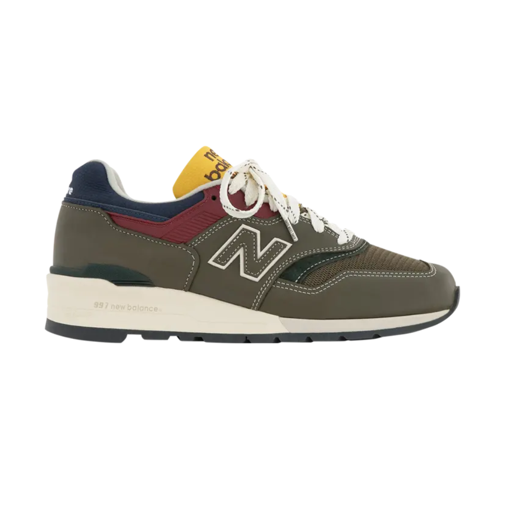 New Balance 997 MiUSA Aime Leon Dore Dark Moss Angora Sneakers - Premium Running Shoes for Men & Women | Perfect for Jogging, Gym Workouts & Casual Streetwear