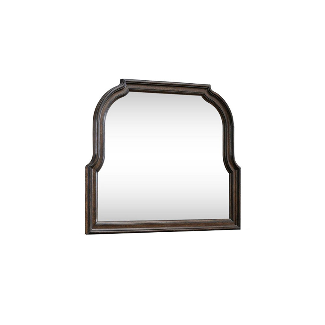 Provence Park Mirror - Vintage French Style Wall Mirror for Home Decor, Bathroom & Bedroom - Rustic Distressed Wood Frame, Large Round Mirror (36 Inch) - Perfect for Living Room, Entryway, or Farmhouse Style Decor