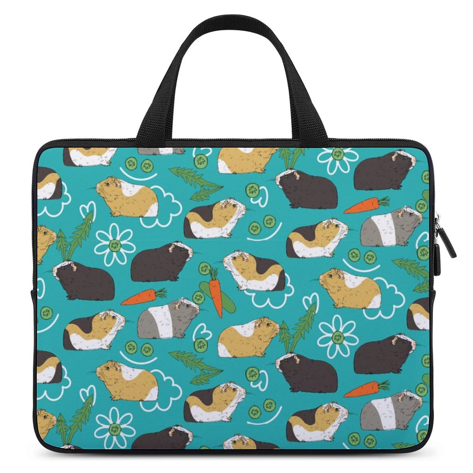 Cartoon Guinea Pig Waterproof Laptop Bag - Slim Business Casual Computer Briefcase for Work, School & Travel