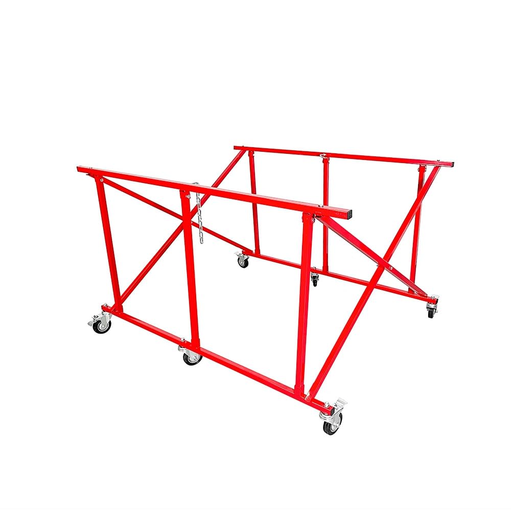 Heavy Duty Folding Pickup Truck Bed Dolly - 800 lbs Capacity Auto Body Cart with Lift Stand | Perfect for Moving Large Items, Auto Repair Shops & Truck Maintenance