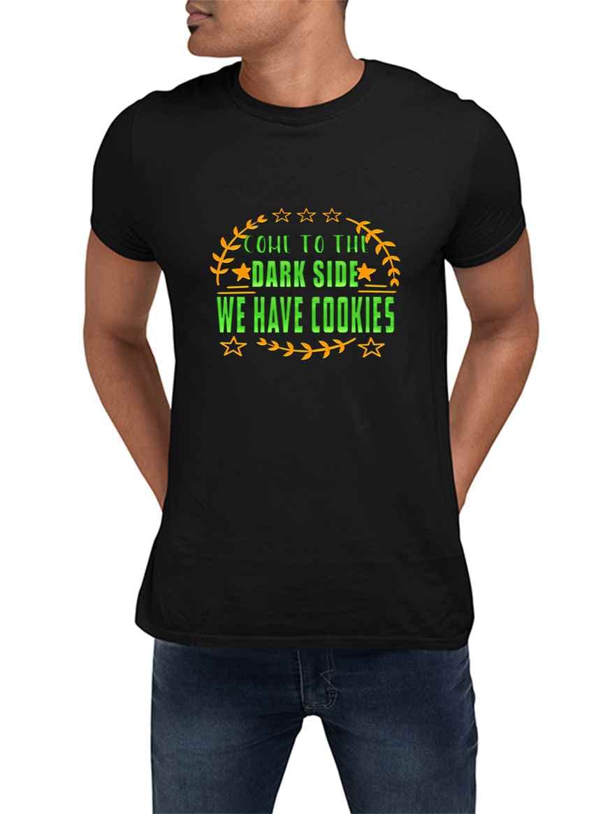 Funny Star Wars Dark Side Cookies Black T-Shirt - Cool Gift for Men, Women, Friends, Coworkers & Family - Perfect for Birthday, Christmas & Geeky Occasions - Trendy Pop Culture Humor Tee for Everyday Wear & Cosplay