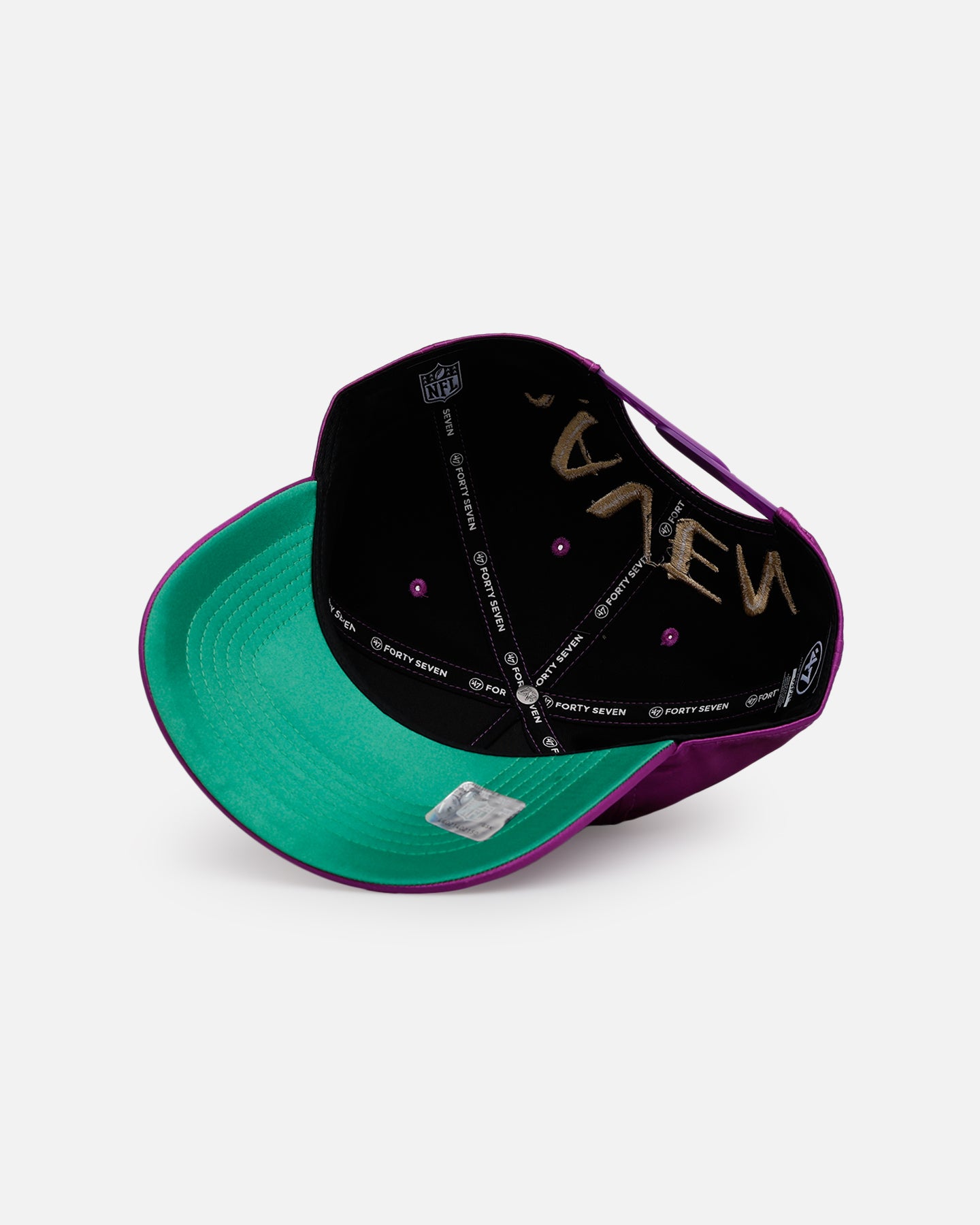 47 Brand Baltimore Ravens 'Silky Way' 47 Hitch Snapback Purple Hat - Adjustable Snapback Cap for NFL Fans, Sports Enthusiasts - Perfect for Game Day, Tailgating, and Casual Wear