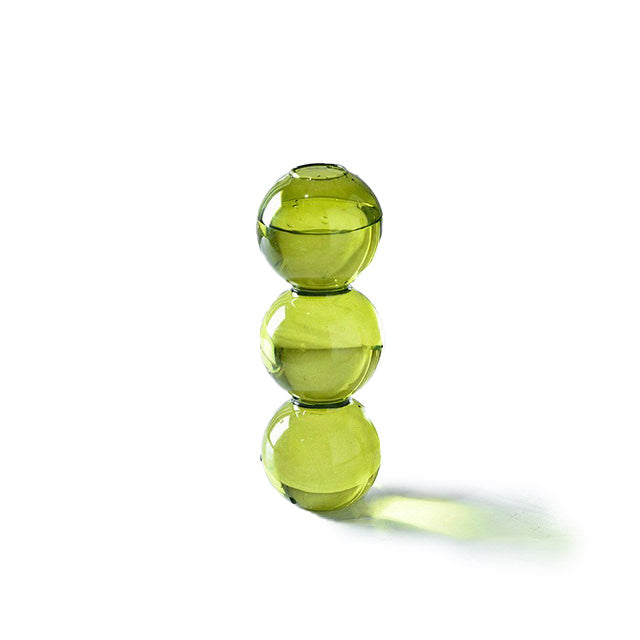 Elegant Glass Bubble Vase - Clear Round Decorative Flower Vase for Home Decor, Wedding Centerpieces & Modern Interior Design