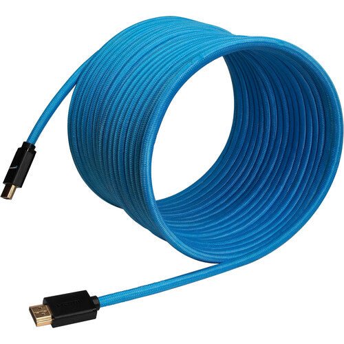 Kondor Blue Braided HDMI 4K Cable 25ft - High Speed 18Gbps, 4K@60Hz, HDR, Ethernet, ARC - Durable & Flexible for Gaming, Home Theater, PC, TV, Projector