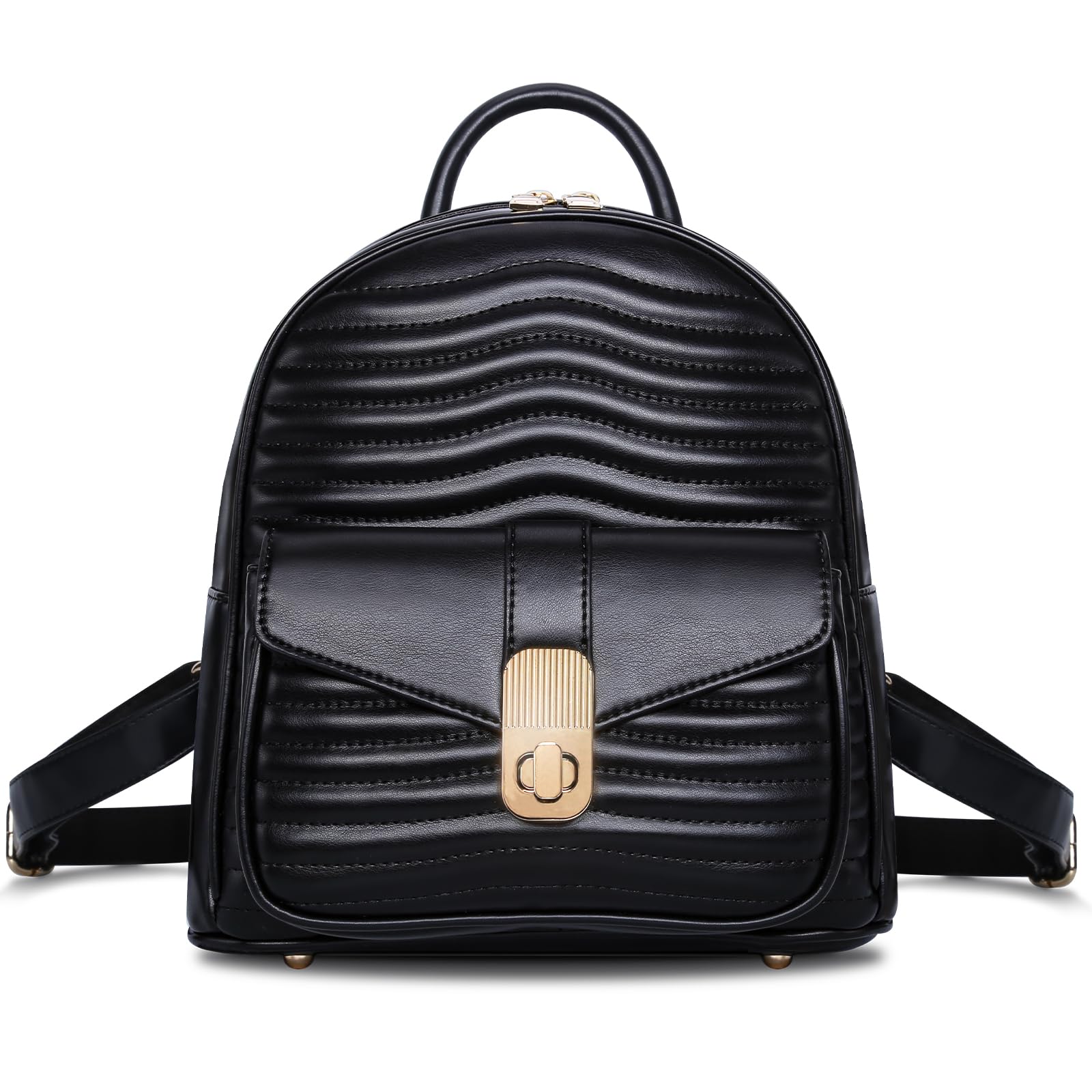 Stylish Mini Leather Backpack Purse for Women - Aesthetic Small Bookbag, Casual Travel Daypack - Perfect for Work, School & Outdoor Adventures