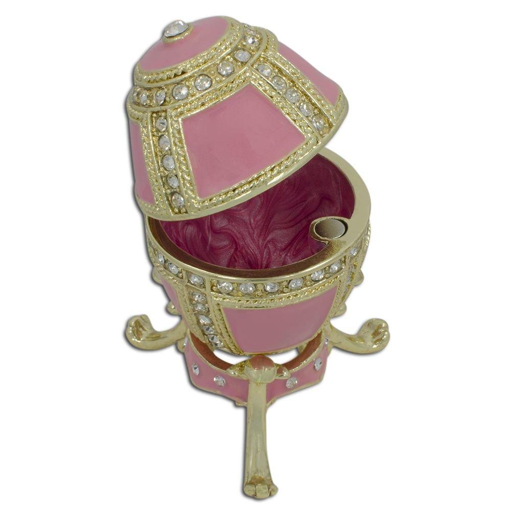 BestPysanky 1890 Danish Palaces Royal Imperial Easter Egg - Hand-Painted Ukrainian Style Decorated Egg for Easter Celebrations, Home Decor & Gift Giving