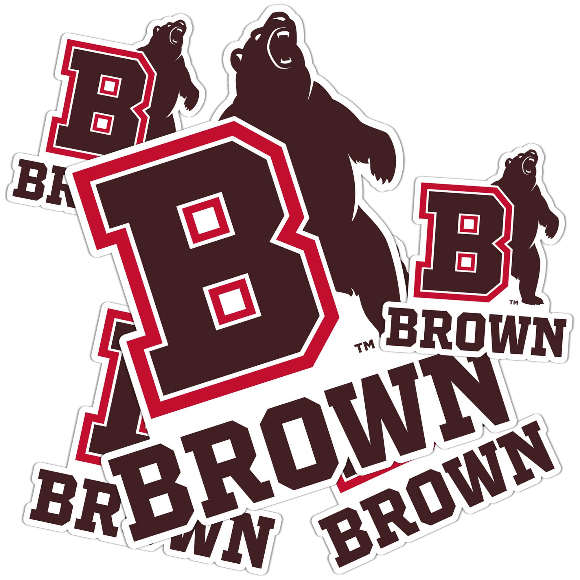 Brown University Desert Cactus Sticker Set - Vinyl Decals for Laptop, Water Bottle, Car & Scrapbook (Type 3-1) | Perfect for College Students, Dorm Decor & School Spirit Accessories