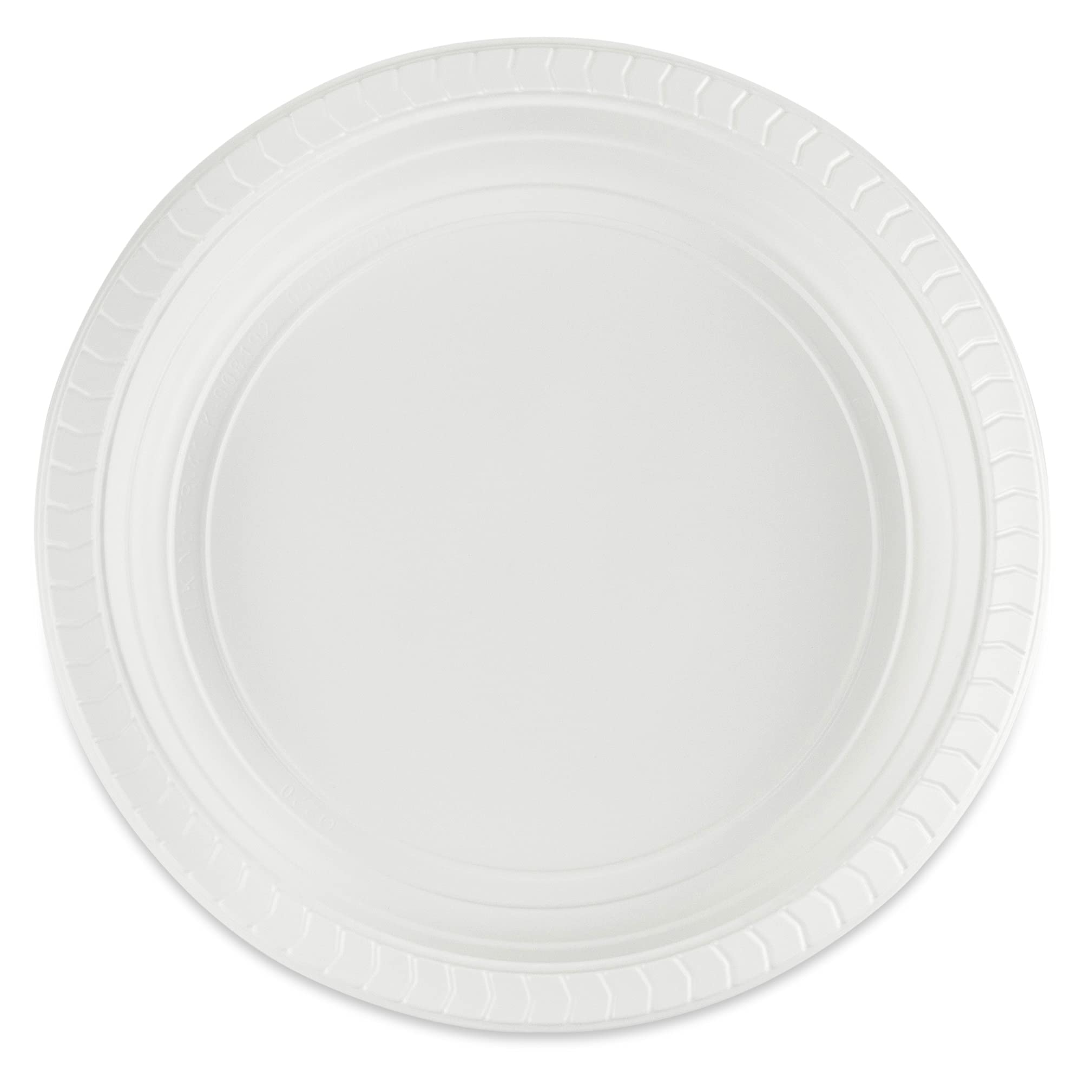 Blue Sky 9 Inch White Disposable Plastic Plates - 200 Pack, Microwave Safe & Durable, Perfect for Birthday Parties, Weddings, Banquets, Picnics, BBQs, Camping, and Everyday Dining - Eco-Friendly Dinnerware for Home & Outdoor Use