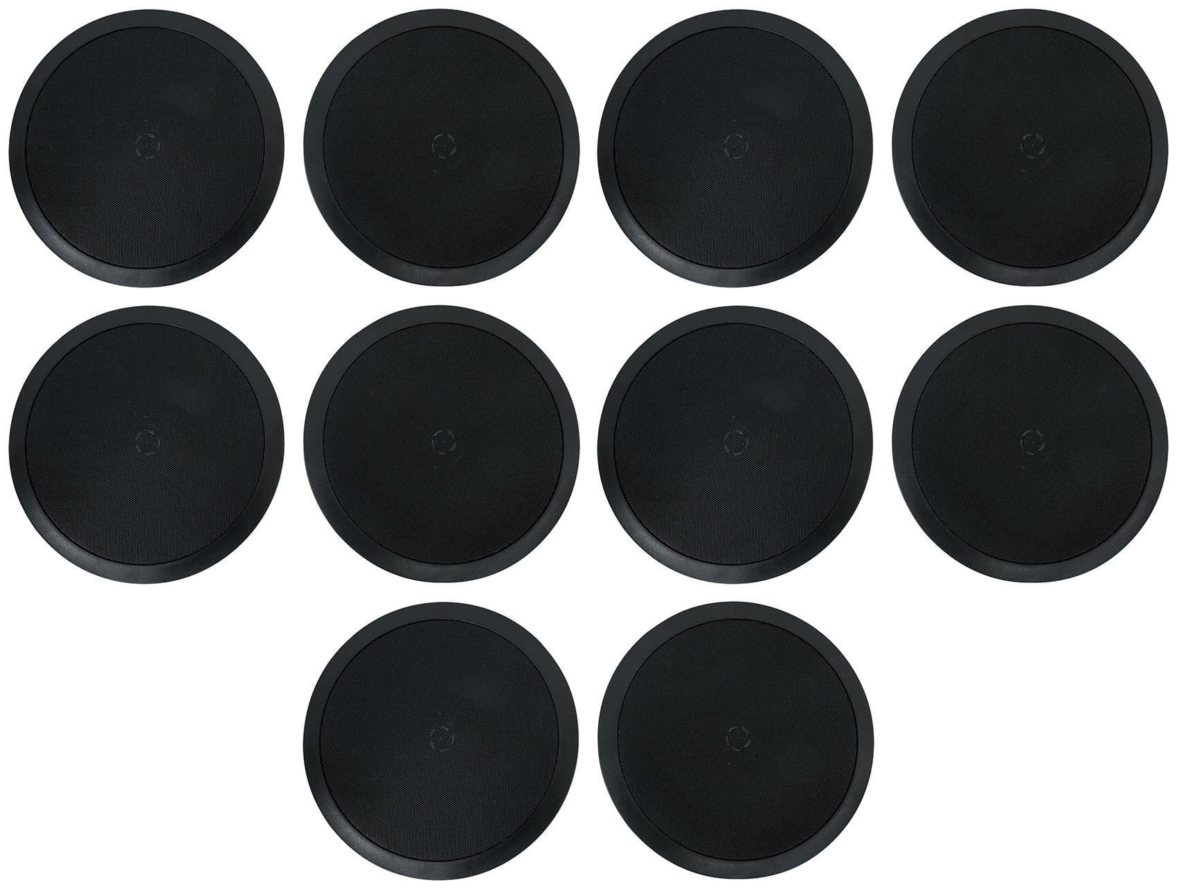 Rockville HC85-16 8 Inch 700 Watt In-Ceiling Home Theater Speakers (Pair) - 16 Ohm Impedance, Black - Perfect for Surround Sound Systems & Multi-Room Audio