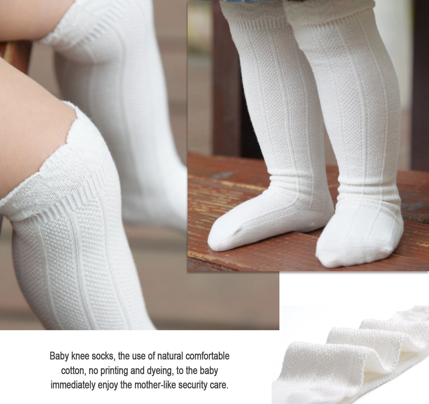 EPEIUS Baby Girls & Boys Knee High Socks - Uniform Tube Ruffled Stockings for Infants & Toddlers (3/5 Pack) - Perfect for School, Dance, Dress Up & Special Occasions