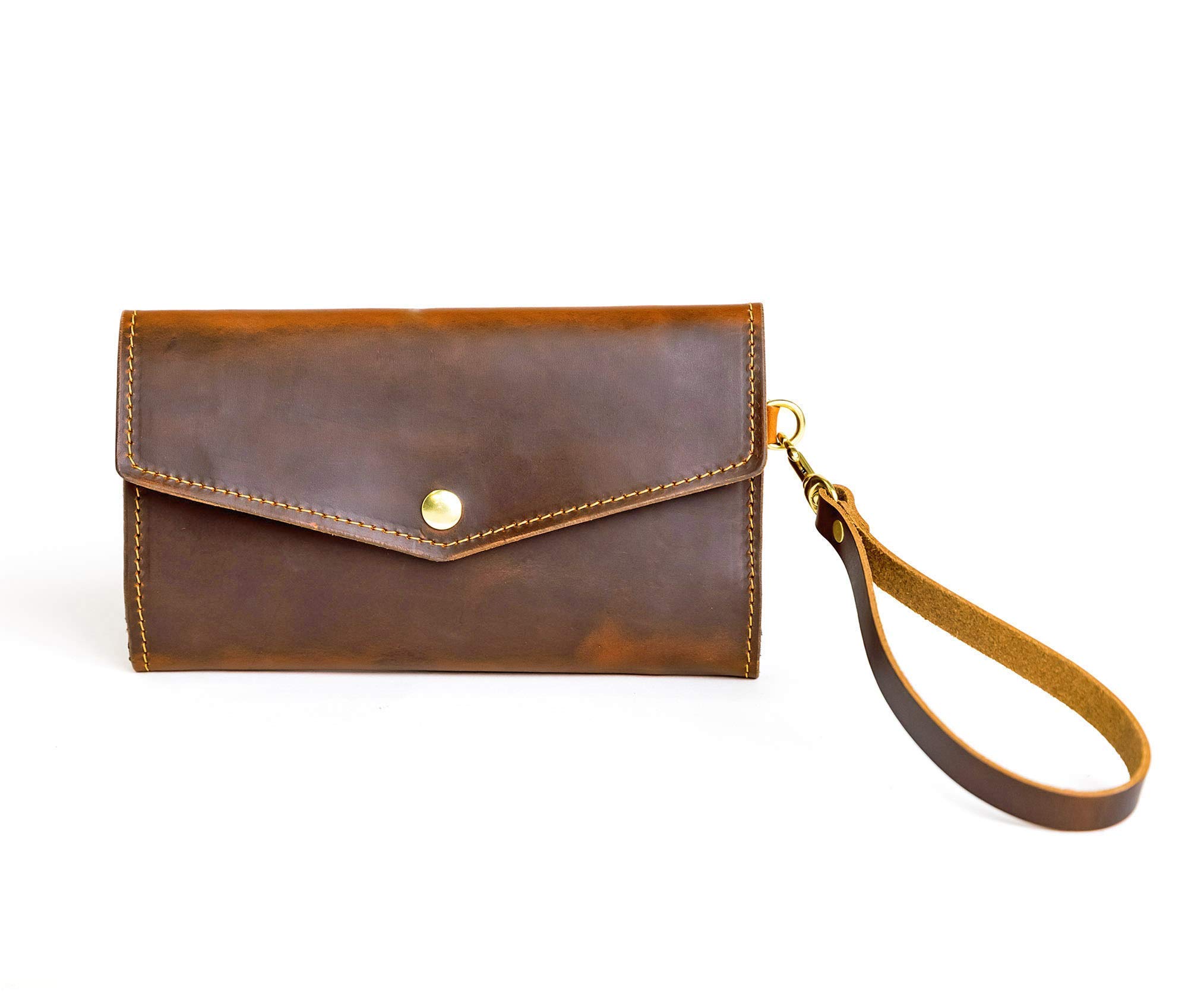 Women's Genuine Leather Clutch Wallet - Slim Trifold Design with RFID Protection | Perfect for Evening Events, Travel & Everyday Use