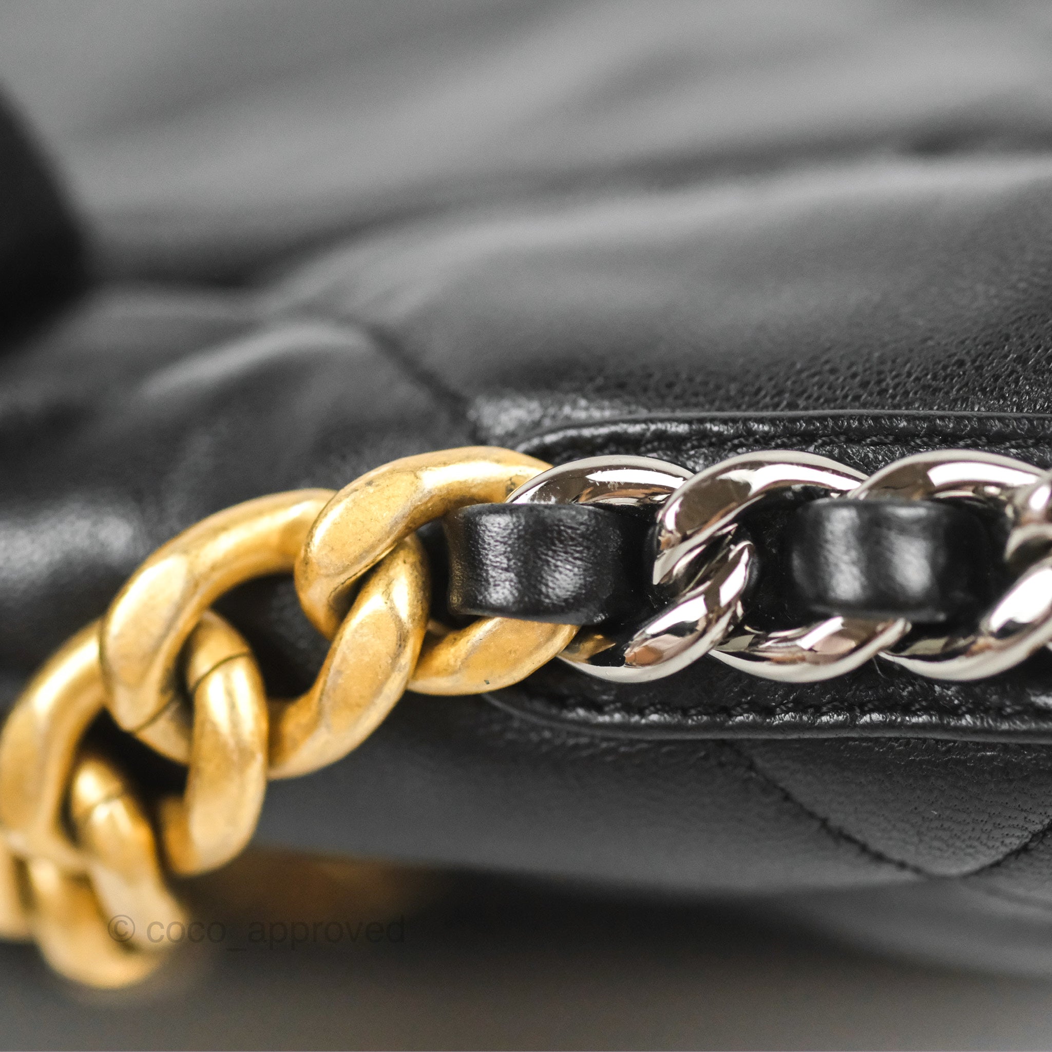 Chanel 19 Small Black Goatskin Mixed Hardware Handbag - Luxury Designer Crossbody Bag for Women | Perfect for Evening Events, Date Nights & Special Occasions