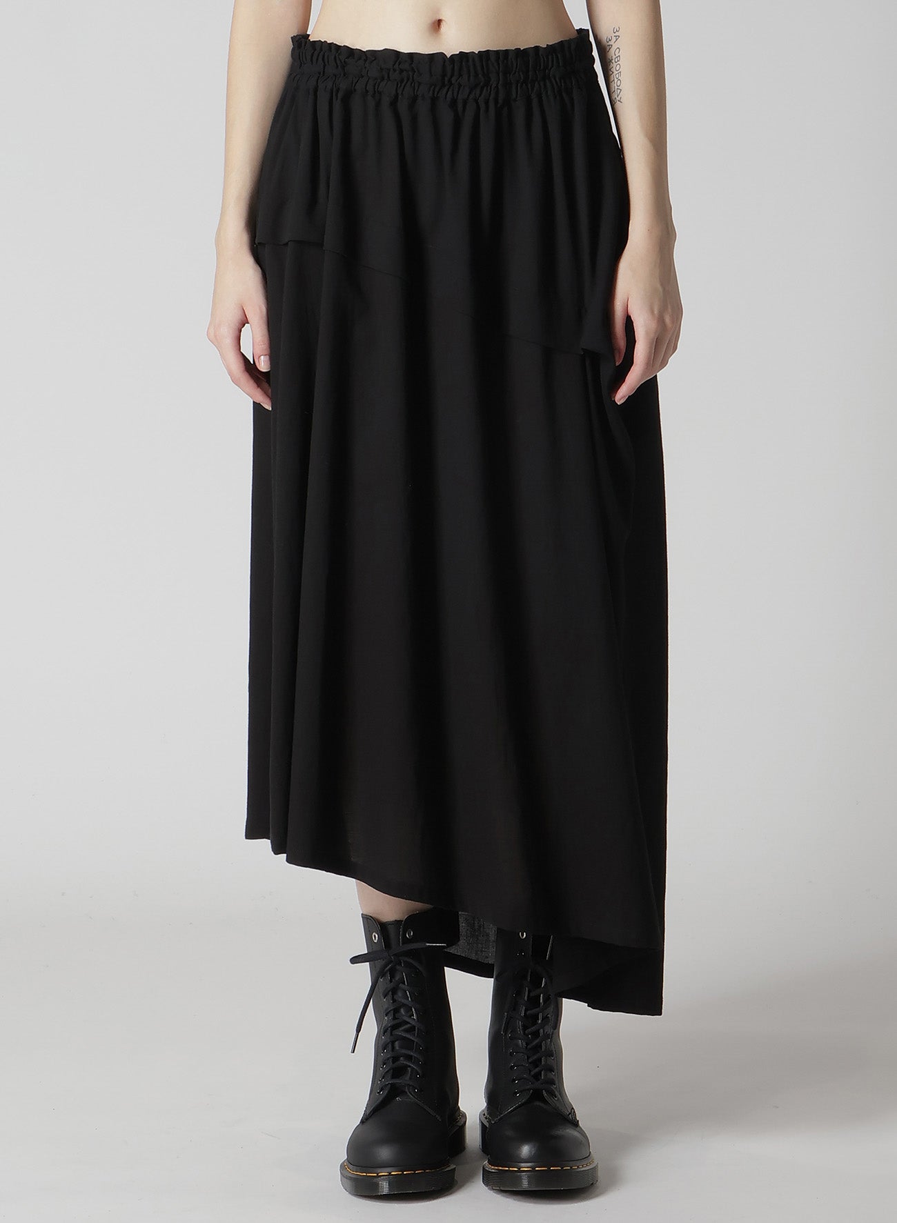 Cotton Boyle Viyella Asymmetrical Tucked Skirt - Women's Fashion Skirt for Casual Wear, Office & Date Night