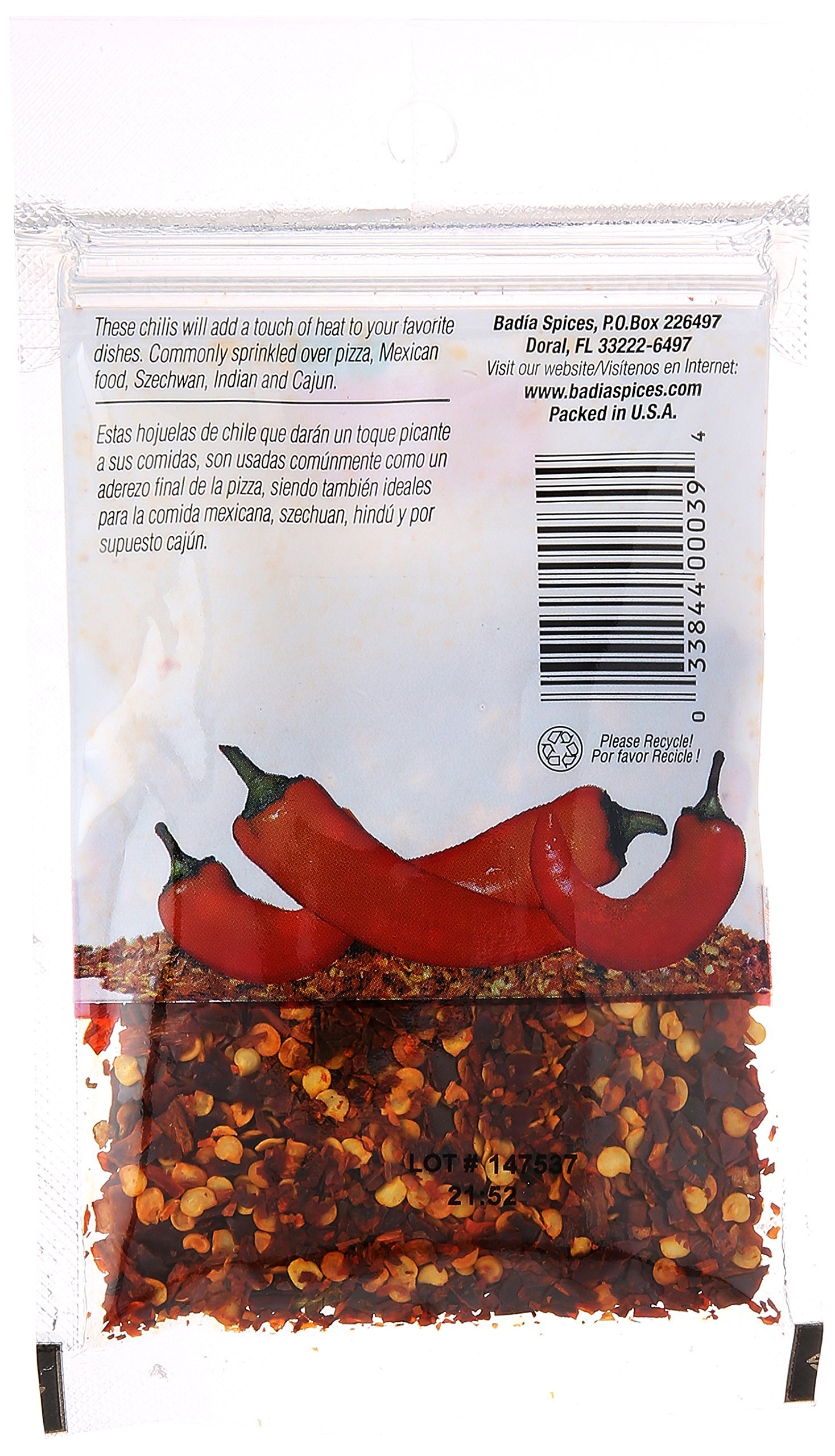 Badia Crushed Red Pepper 0.5 oz | Premium Spice for Cooking, Pizza, Pasta & Grilling | Adds Flavor to Soups, Salads & Meat Dishes