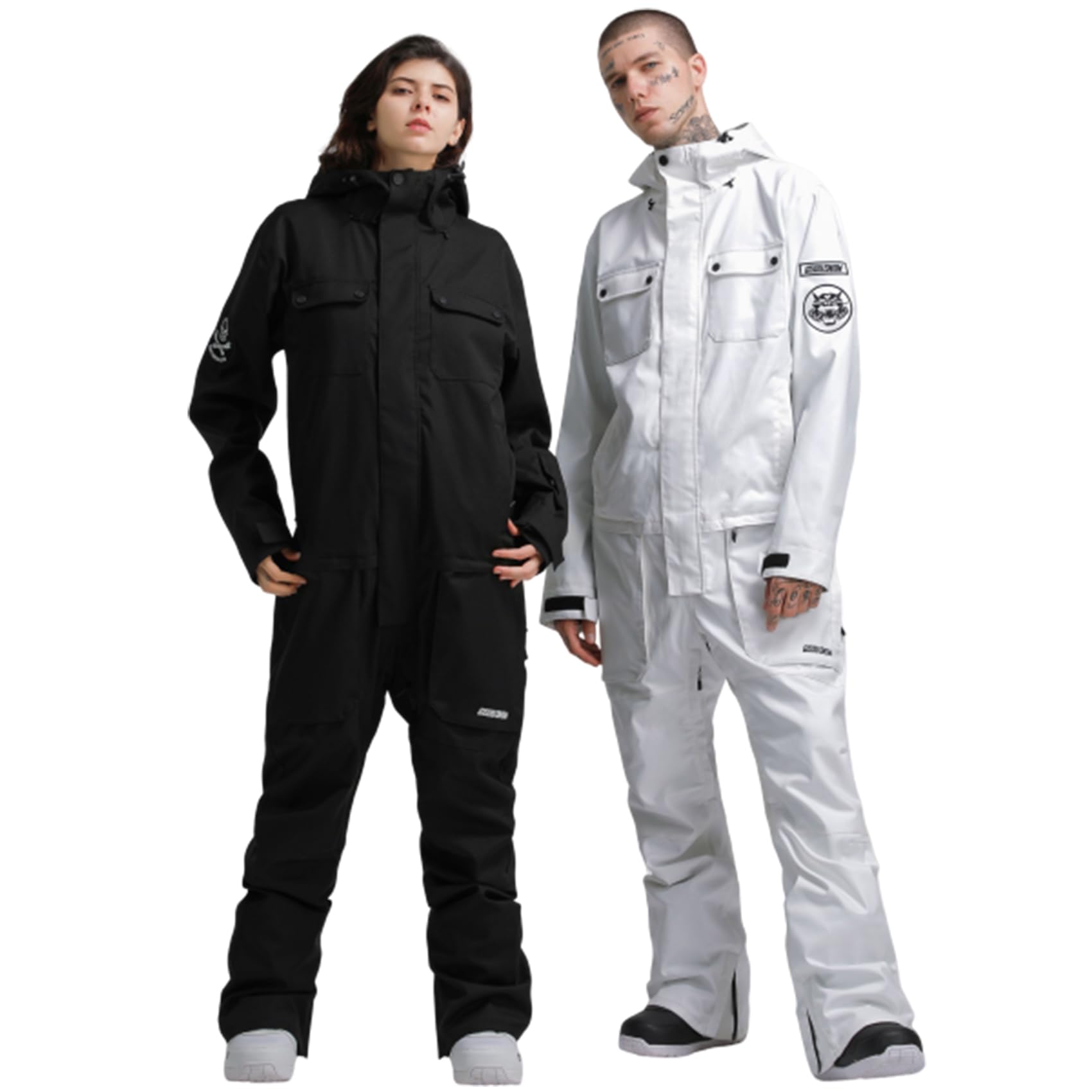 GSOU SNOW Waterproof Windproof Insulated Ski Suits for Women & Men - One Piece Snowsuit for Skiing, Snowboarding & Winter Sports - Perfect for Ski Resorts, Snow Parks & Cold Weather Adventures