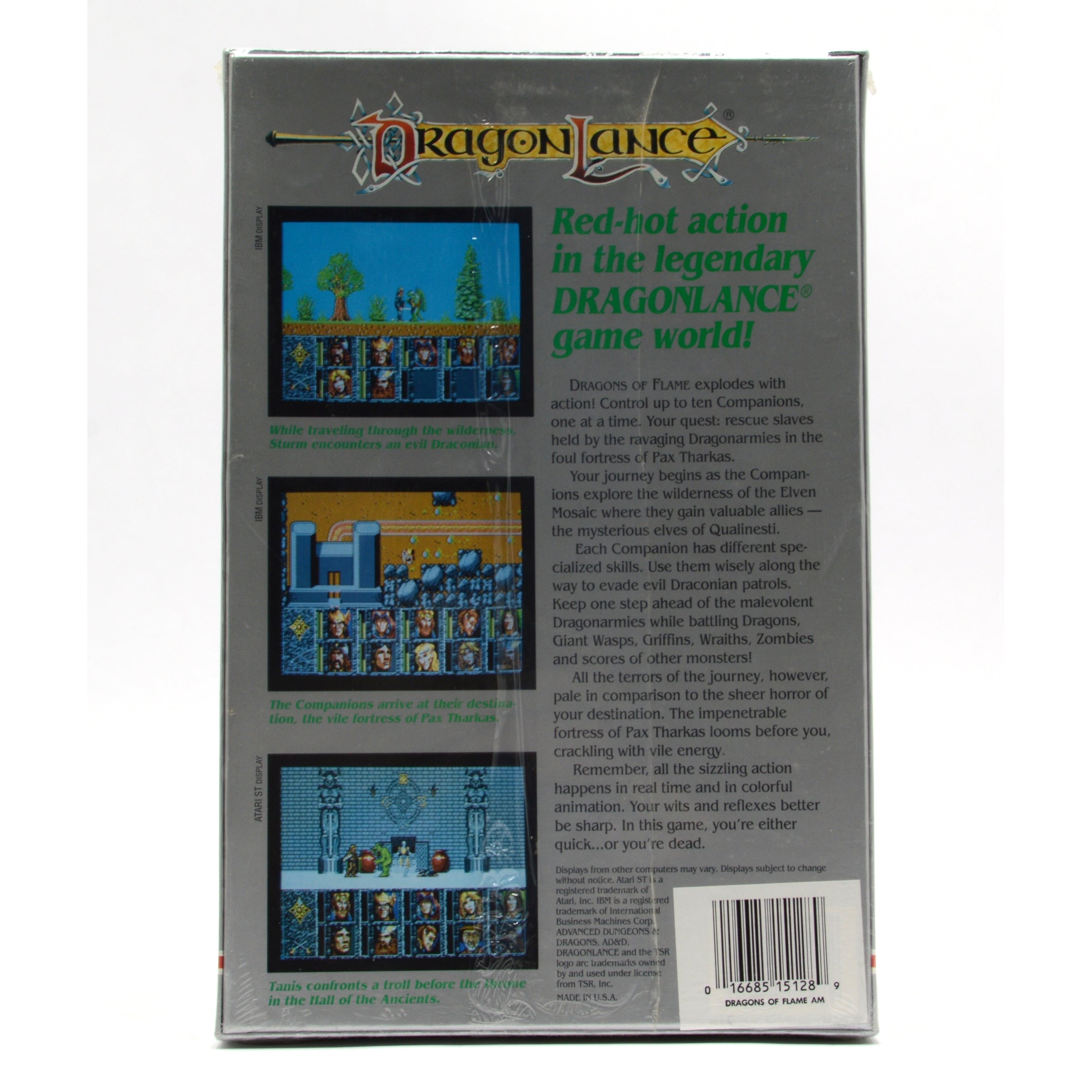 Rare Sealed COMMODORE AMIGA D&D Game - Dragons of Flame DEMO COPY | Vintage Computer Game Collectible | Perfect for Retro Gaming Enthusiasts & Collectors