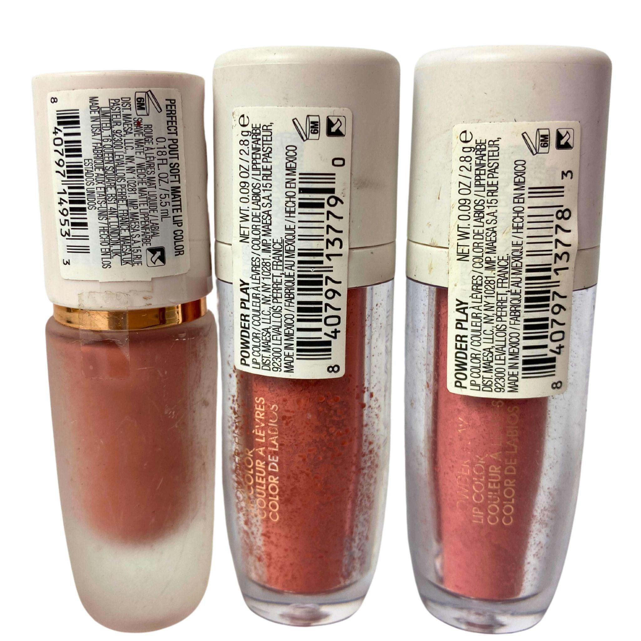 46 Pcs Flower Powder Play & Soft Matte Lip Color Set - Long Lasting Lipstick for Women, Perfect Pout Lipstick Kit - Great for Parties, Weddings, and Daily Makeup Looks