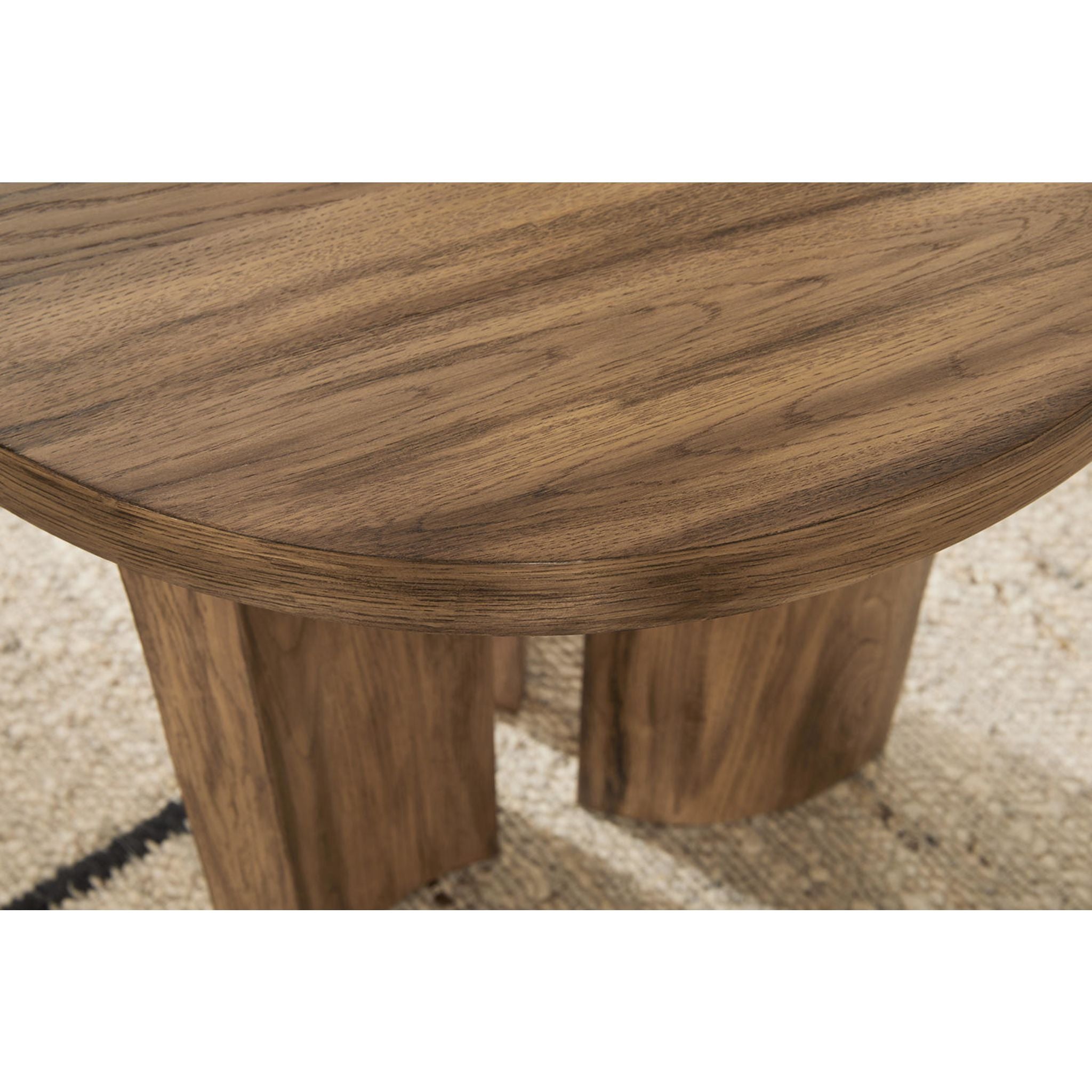 Austanny End Table - Warm Brown Wooden Nightstand for Living Room, Bedroom & Office - Stylish Side Table with Storage Shelf for Home Decor