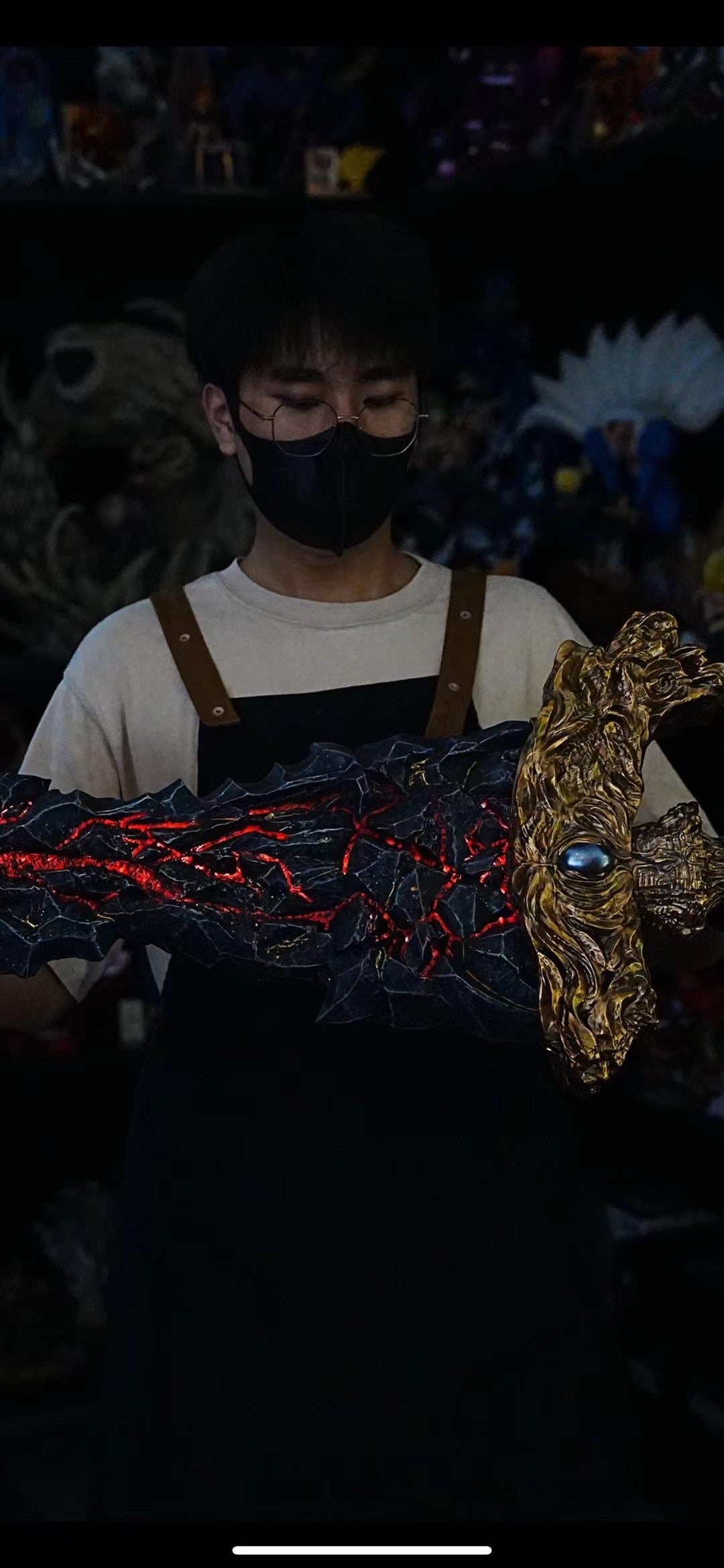Panda Studio Maliketh's Black Blade - High-Quality Replica Sword for Cosplay, Collectors & Display | Perfect for Dark Souls Fans, Themed Parties & Home Decor