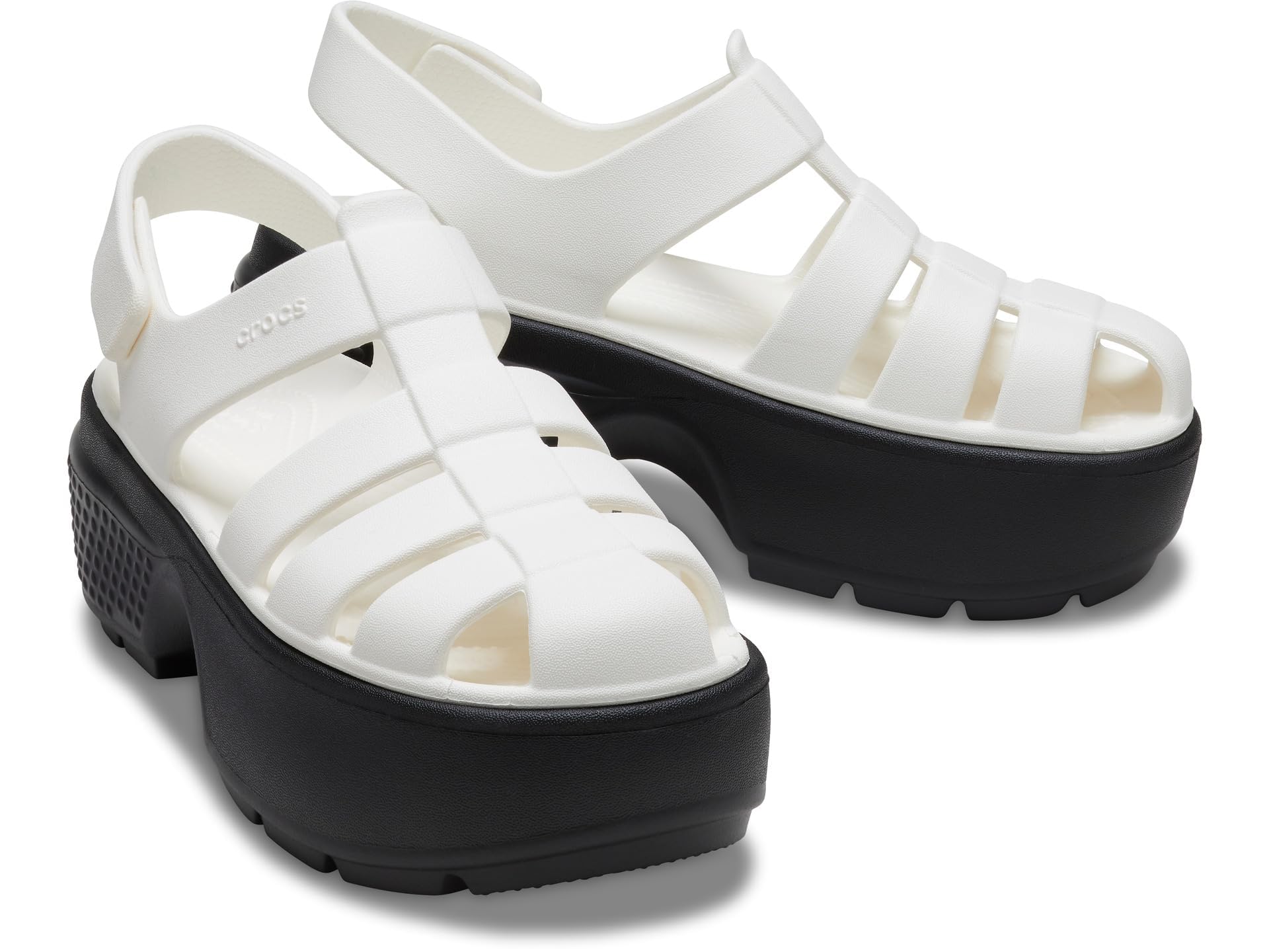 Crocs Unisex-Adult Stomp Fisherman Sandal with Heel - Comfortable Waterproof Slip-Resistant Sandals for Men & Women - Perfect for Beach, Pool, and Outdoor Activities