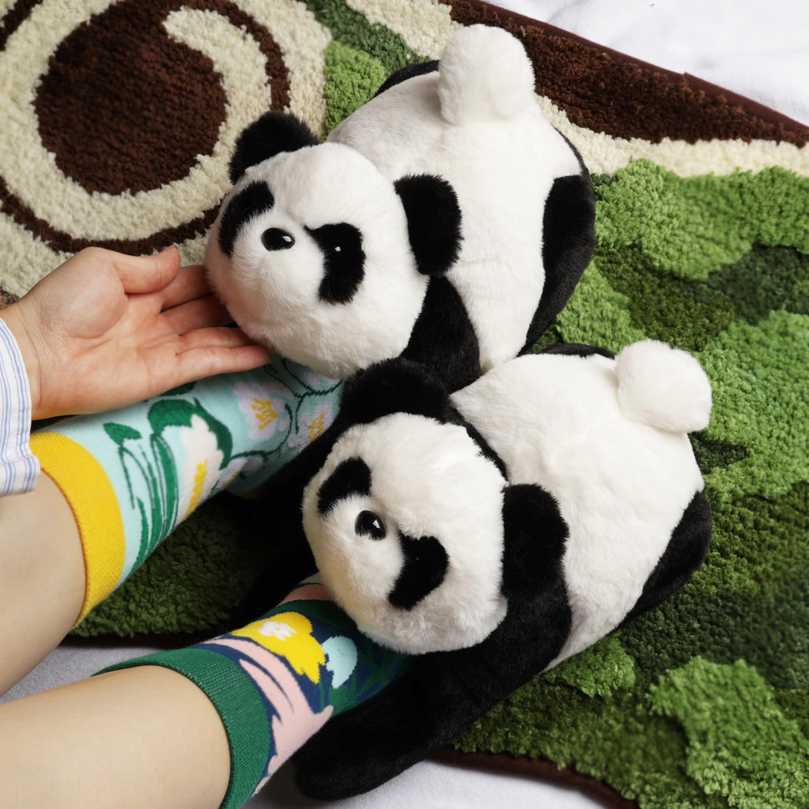 Funny Animal Slippers for Women - Cute Cartoon Fluffy House Slippers with Soft Memory Foam | Cozy Cotton Indoor Slides for Home, Lounge & Spa | Perfect Birthday Gift for Her