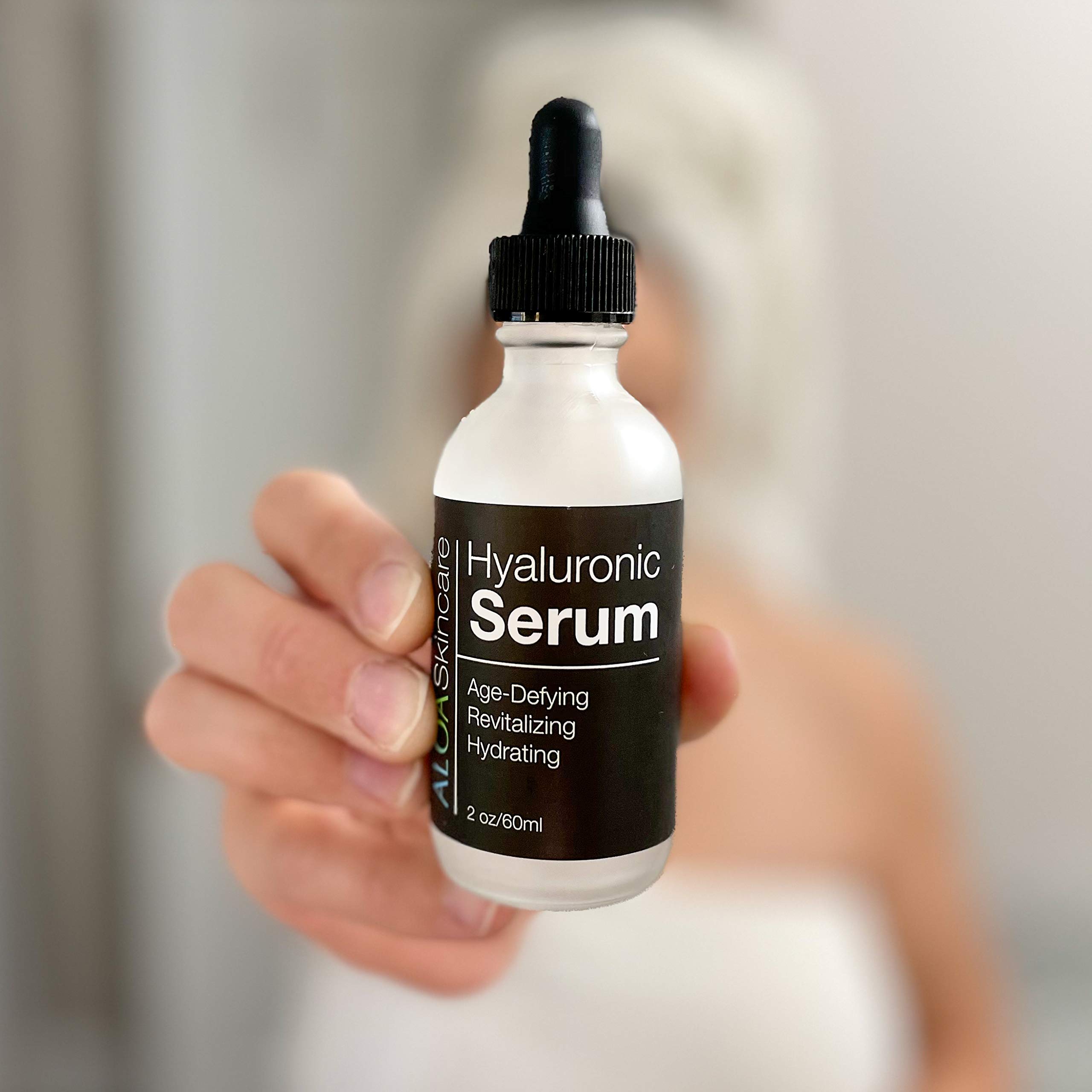 ALOA Skincare Hyaluronic Acid Serum for Face - 2oz Hydrating Facial Serum with Anti-Aging & Wrinkle Reduction | Plumps Skin, Deep Moisturizer for Fine Lines | Perfect for Daily Skincare Routine & Nighttime Hydration Boost