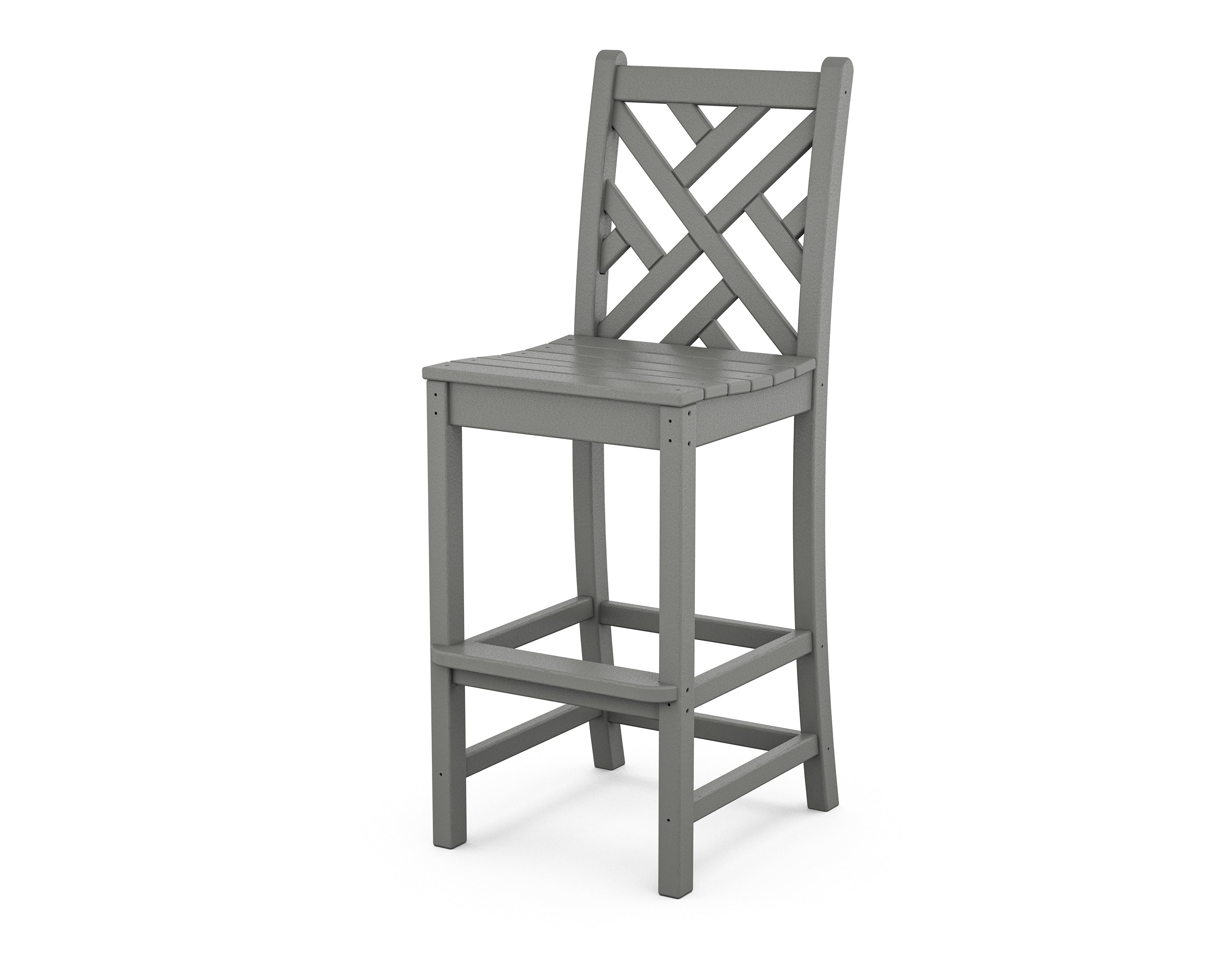 POLYWOOD Chippendale Bar Side Chair - Durable Outdoor/Indoor Bar Stool for Patio, Deck, Kitchen & Dining Room - Weather-Resistant & Comfortable Seating