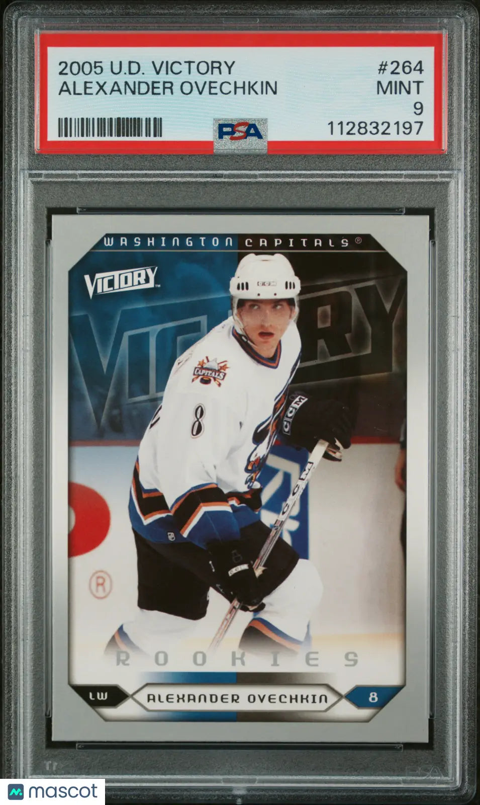 2005-06 Upper Deck Victory Alexander Ovechkin RC Rookie Card PSA 9 #264 - Perfect for Hockey Collectors & NHL Memorabilia Displays