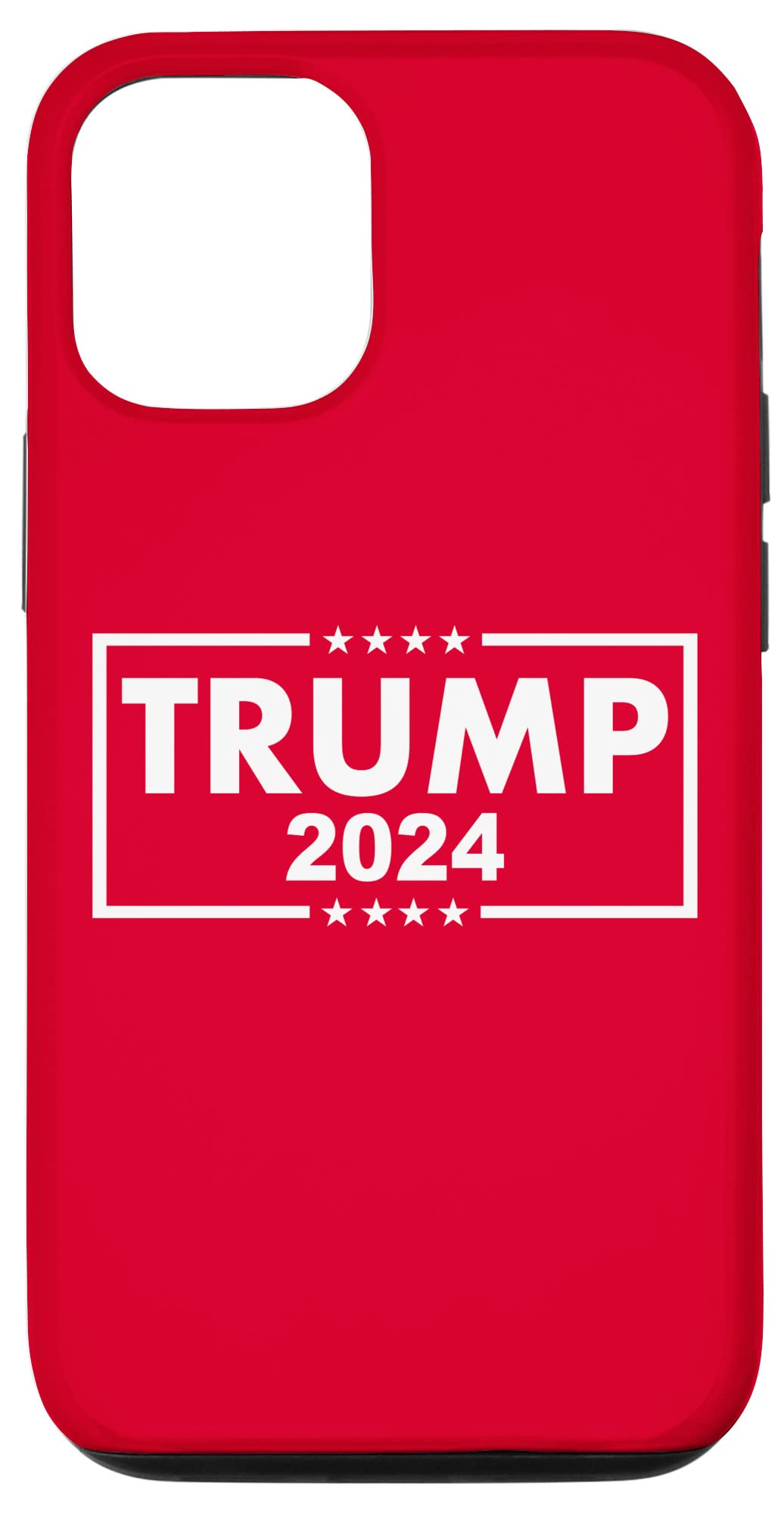 iPhone 12/12 Pro Case - Patriotic Red Trump 2024 Election Design for Men & Women - Perfect for Campaign Supporters & Political Enthusiasts