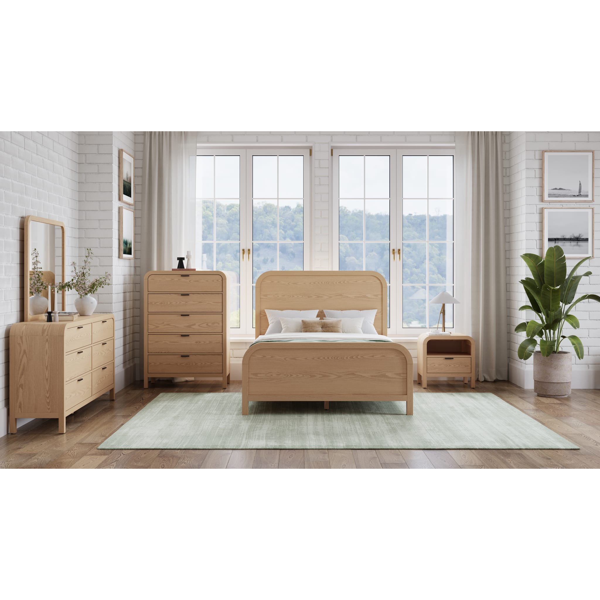 Drake 1 Drawer Nightstand with USB Charging Port - Modern Bedside Table for Bedroom, Living Room, or Office Storage