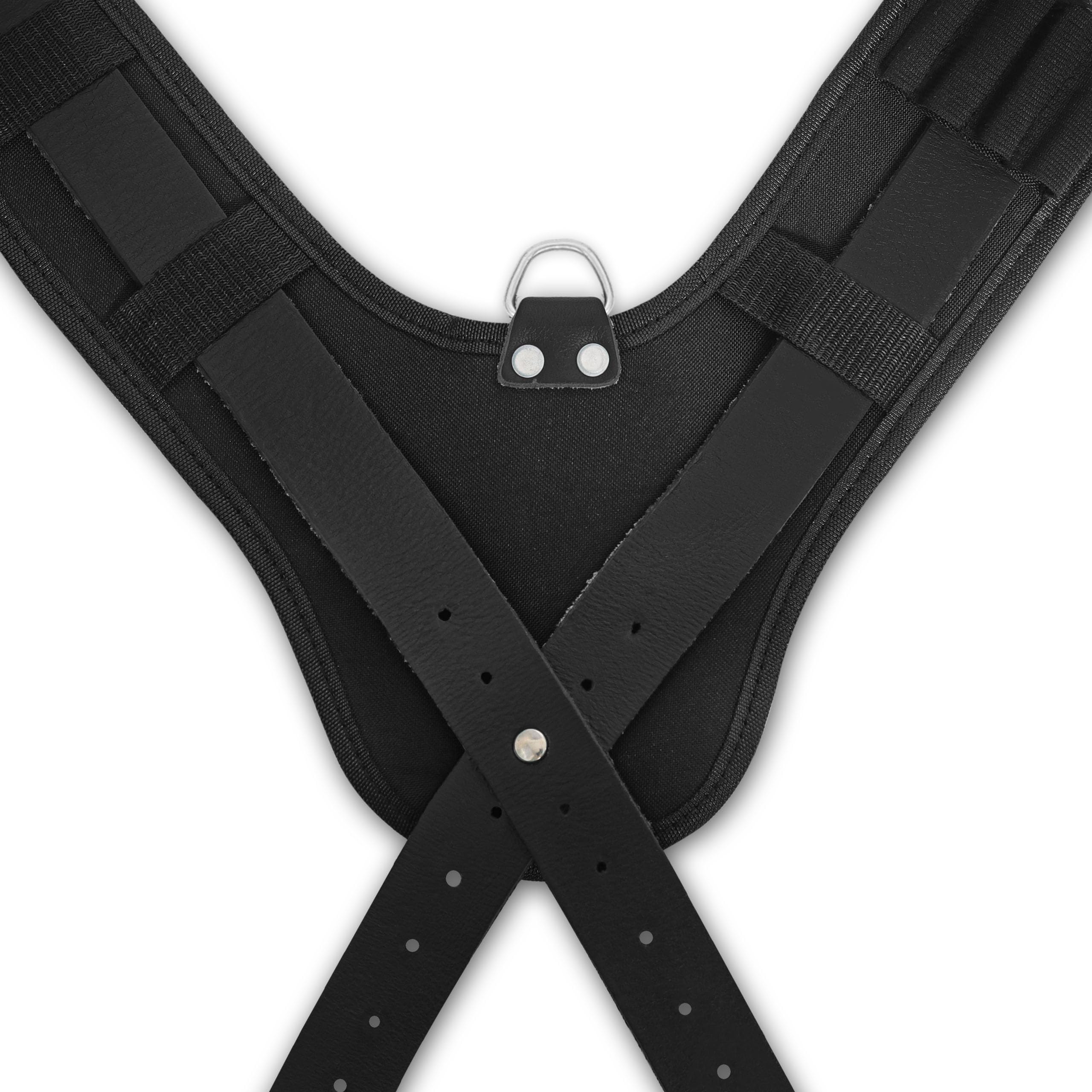 FUERI Tool Belt Suspenders with 4 Detachable D-Loops - Adjustable Work Suspenders for Construction Tool Belts | Heavy Duty Support for Carpenters, Electricians & DIY Projects