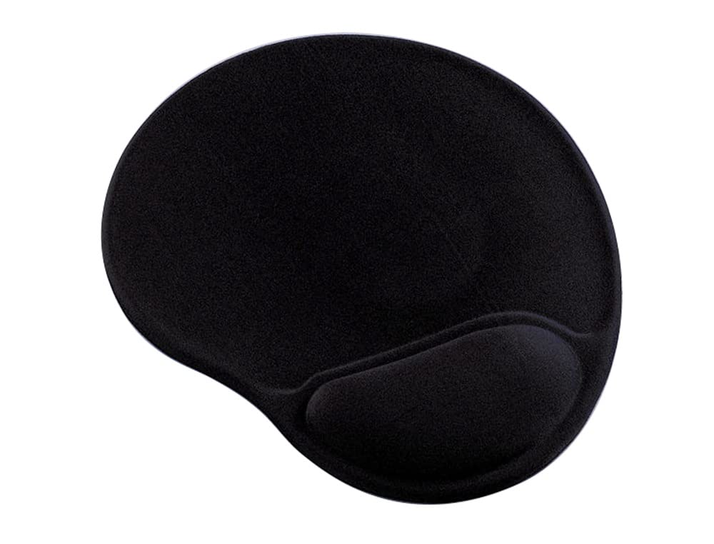 Ergonomic Gel Mouse Pad - Comfortable Wrist Support for Office & Gaming - Non-Slip Rubber Base - Black (Perfect for Computer Work, Typing, and Long Gaming Sessions)