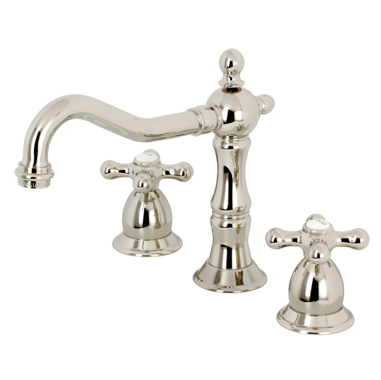 Heritage 8 Inch Widespread Bathroom Faucet with Cross Handles - Classic Design for Vanity Sinks, Perfect for Traditional and Modern Bathrooms