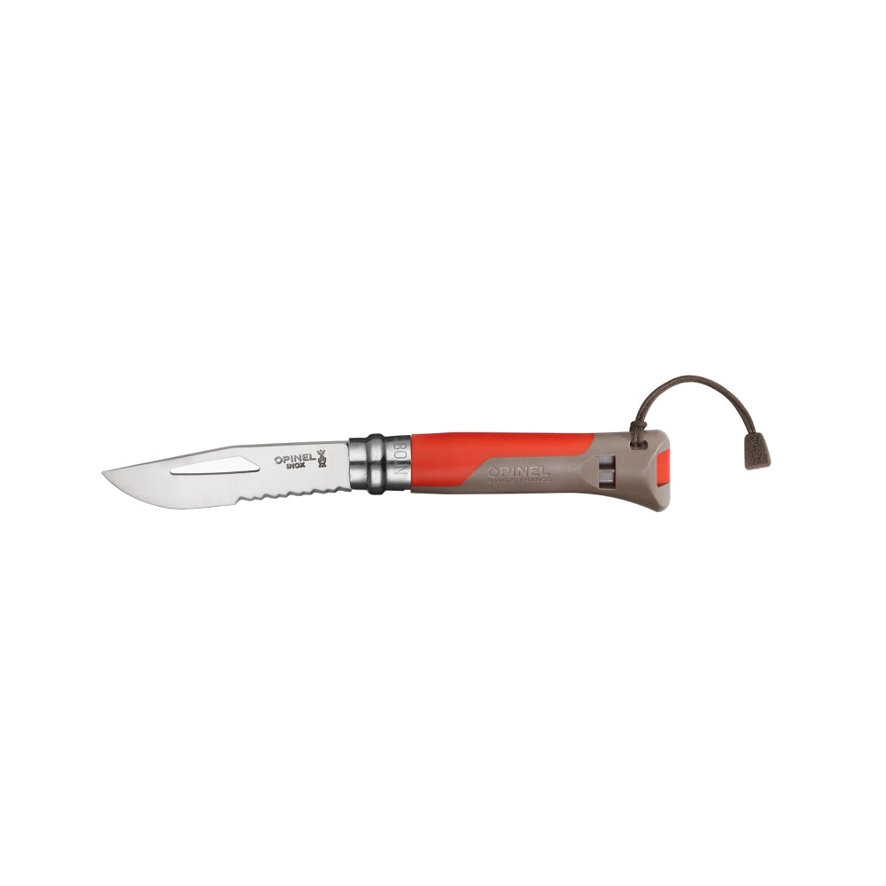 Opinel No.08 Stainless Steel Outdoor Knife - Folding Pocket Knife for Camping, Hiking & Survival - Sharp & Durable French Made Blade