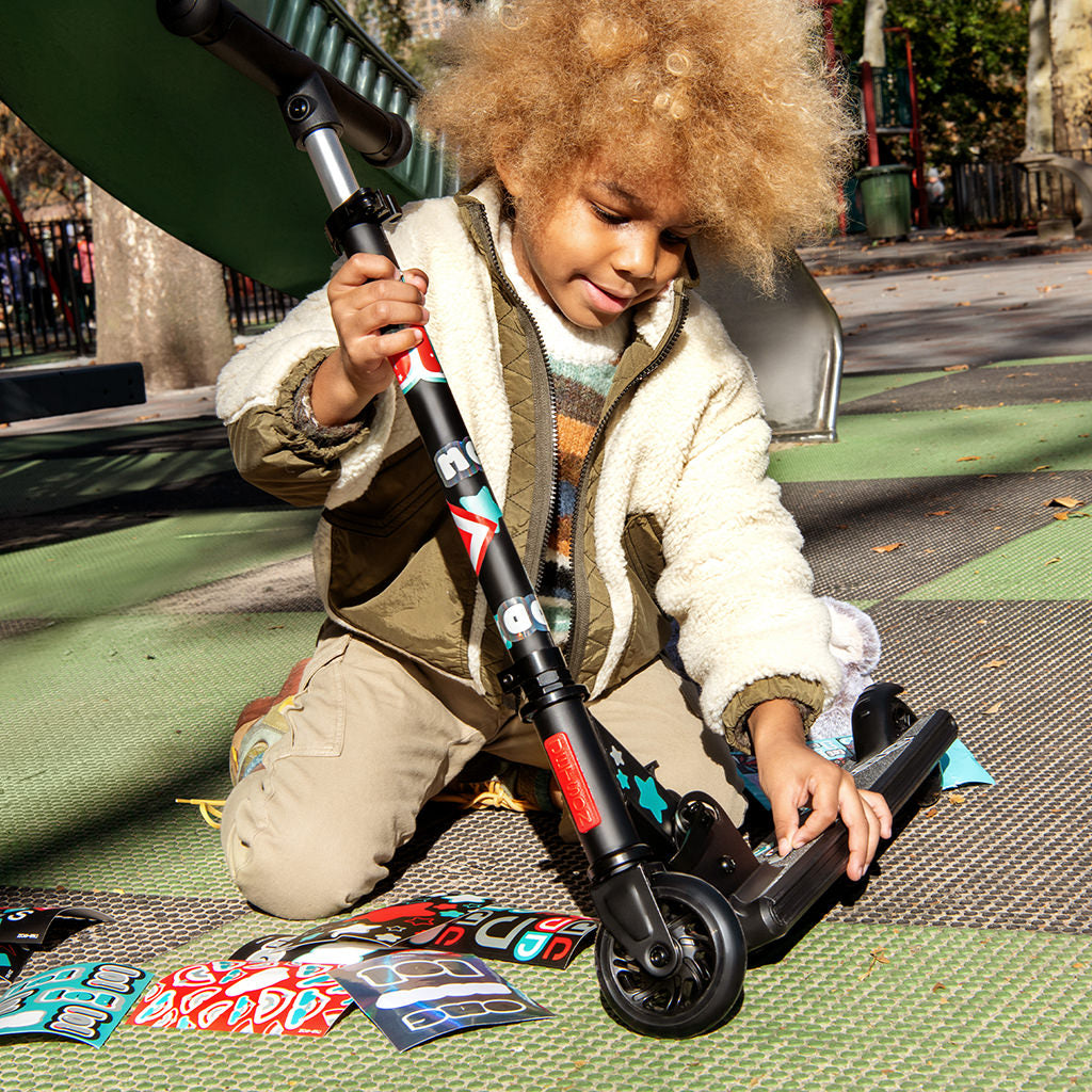 Stixit Kick Scooter for Kids & Adults - Lightweight Folding Scooter with Adjustable Handlebar - Perfect for Commuting, School, or Fun Outdoor Rides