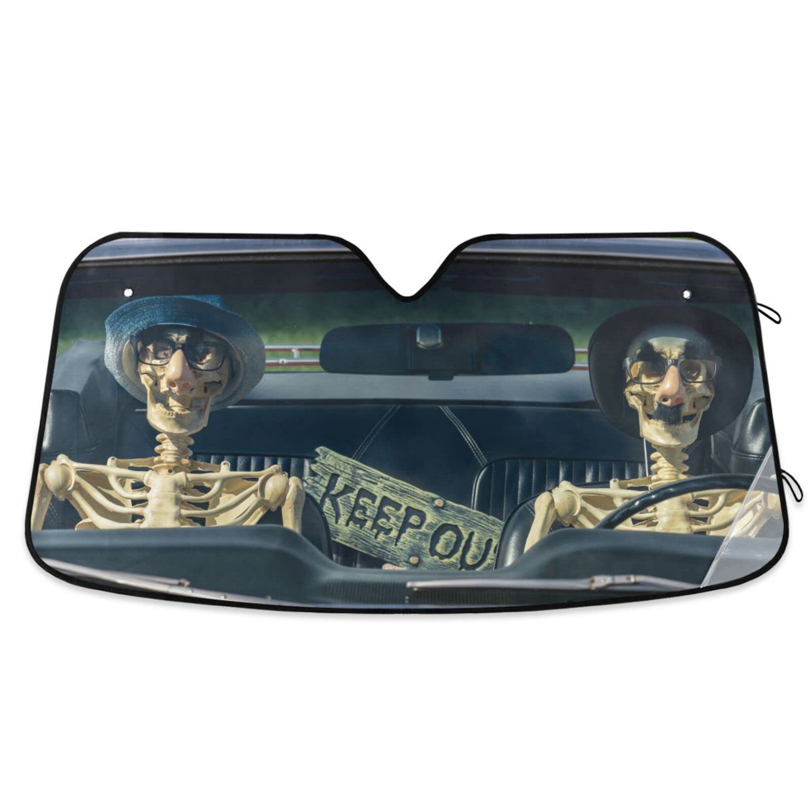 Foldable Reflective Sun Shade for Car Windshield - UV Protection & Heat Blocking Sun Visor for SUV, Truck, Sedan | Keep Vehicle Cool in Summer | Perfect for Road Trips, Commuting & Parking