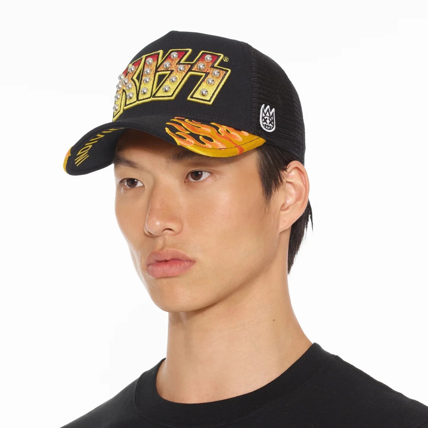 CULT OF INDIVIDUALITY Kiss Logo Trucker Hat - Stylish Unisex Snapback Cap for Men & Women - Perfect for Concerts, Festivals and Streetwear Fashion