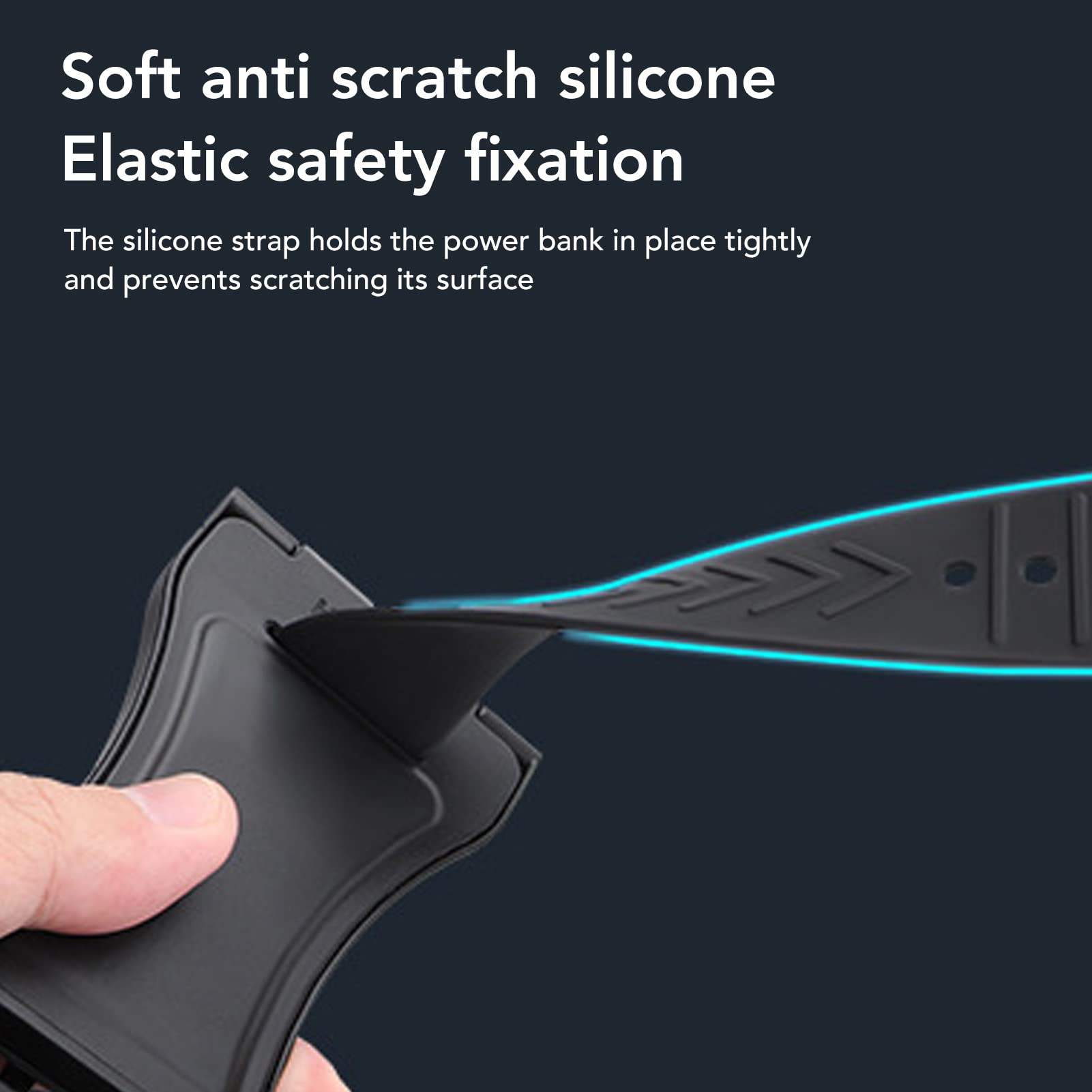 2 in 1 Steam Deck Holder & Power Bank Charging Stand - Foldable Desktop Mount with Adjustable Strap for Steam Deck - Perfect for Gaming, Travel & Home Use