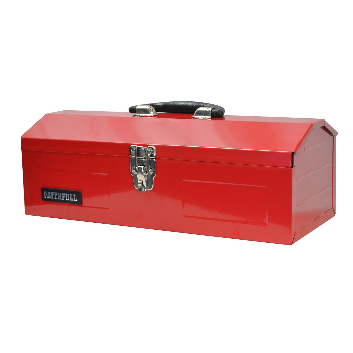 FAITBB19 19 Inch Metal Barn Tool Box - Heavy Duty Storage for Tools, Equipment & Supplies - Perfect for Farm, Garage, Workshop & Outdoor Use