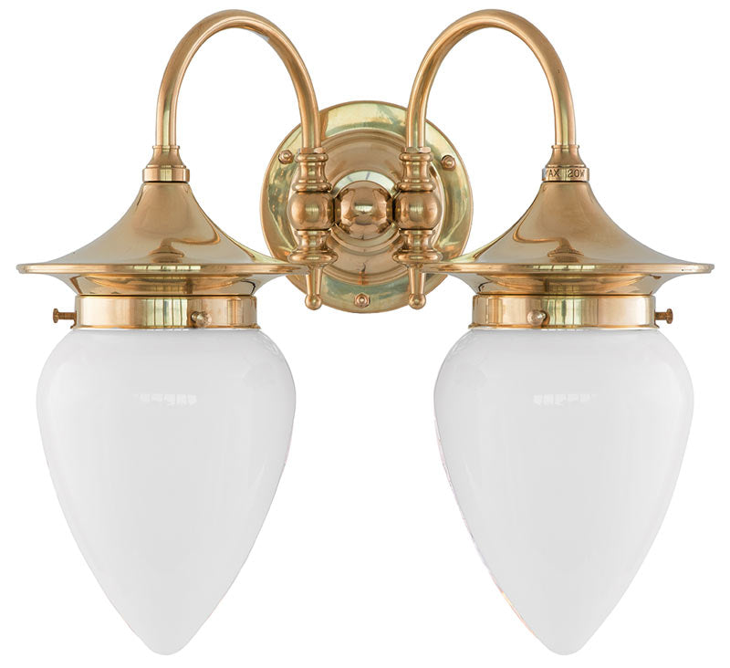 Tigerstedt Opal Glass Drop Bathroom Light Fixture - Elegant Vanity Sconce for Modern Bathroom & Powder Room Lighting