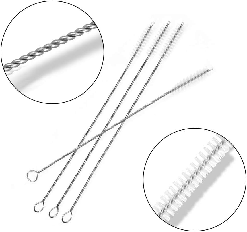 8-Pack Reusable Straw Cleaner Brush for Stanley, Owala & Yeti Tumblers - Durable Bottle Straw Cleaning Brushes for Travel, Gym & Outdoor Activities
